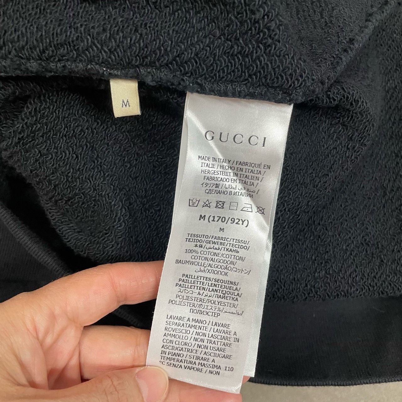 Gucci Gucci Black Hollywood hoodie 2501-Nextarrow Size US M / EU 48-50 / 2 - 6 Thumbnail
