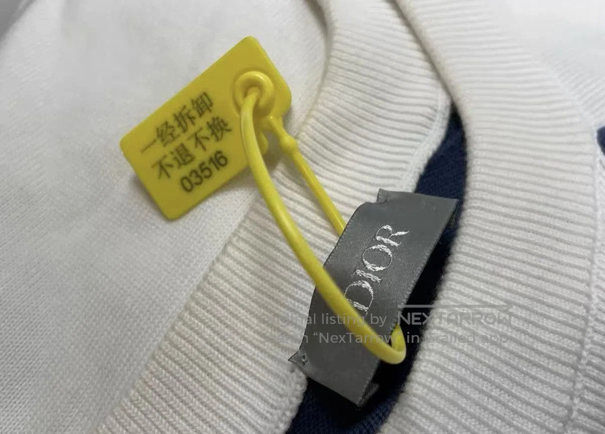 Dior Blue and White Short Sleeve Shirt. Size US L / EU 52-54 / 3 - 6 Thumbnail