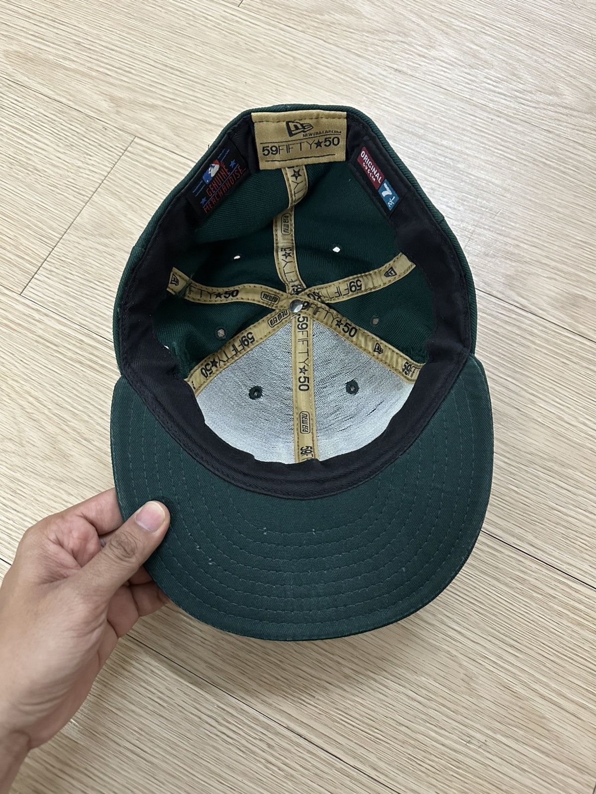 MLB × New York Yankees × Vintage Rare Vintage New York Yankees New Era Made In USA Full Cap Size ONE SIZE - 11 Thumbnail