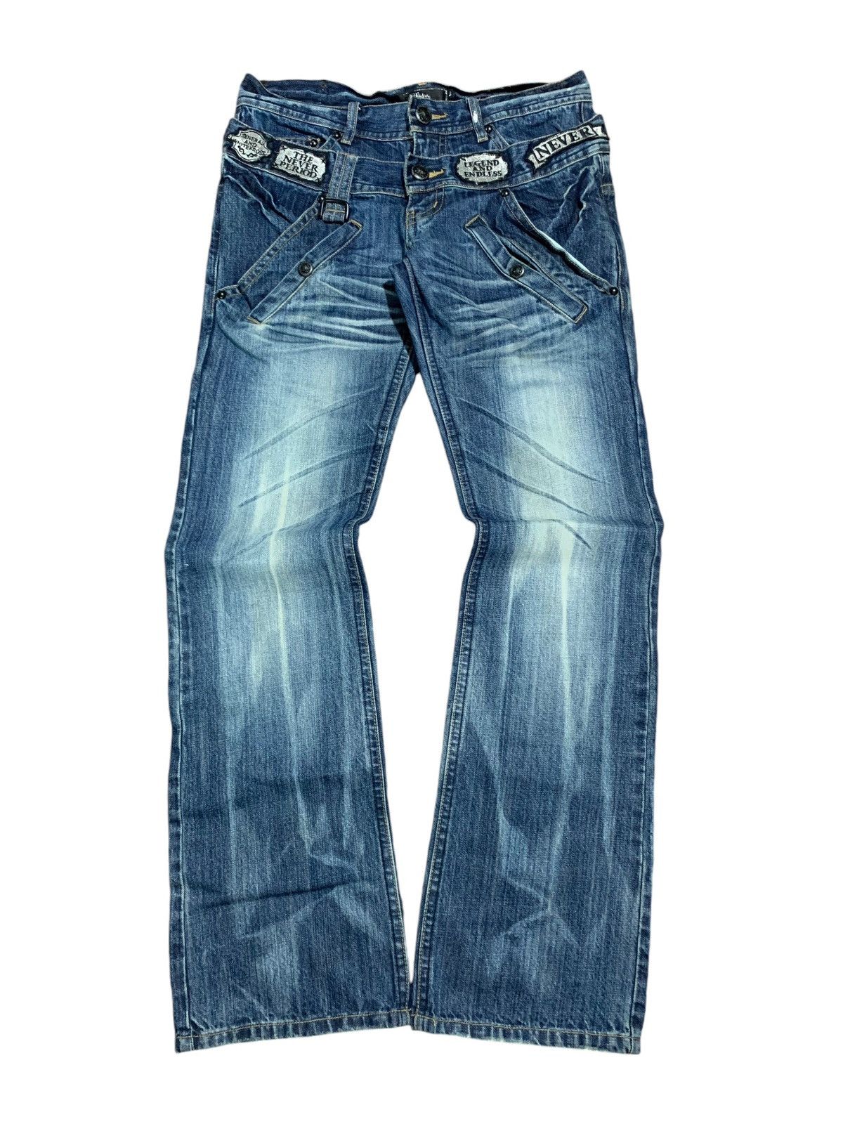 If Six Was Nine Midas double waist flare jeans patch multipocket Size US 32 / EU 48 - 1 Thumbnail