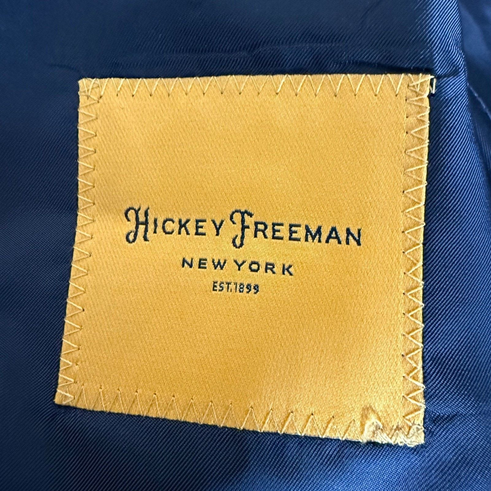 Hickey Freeman Hickey Freeman Loro Piana Tasmanian Super 150s Mens 46R Gray Size 46R - 2 Thumbnail