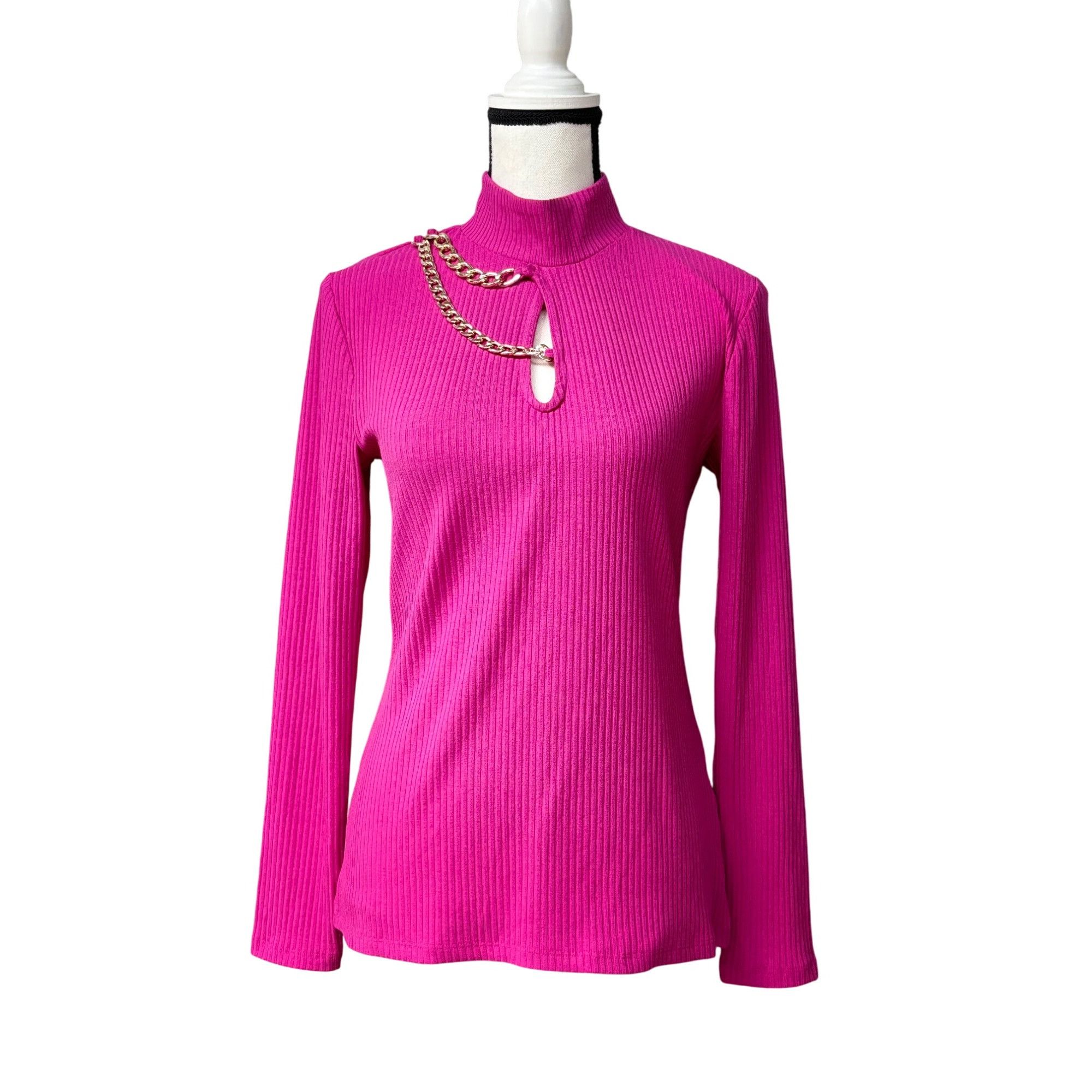 Other INC International Concepts Chain-Trim Keyhole Top, Pink Tutu Size M / US 6-8 / IT 42-44 - 13 Thumbnail