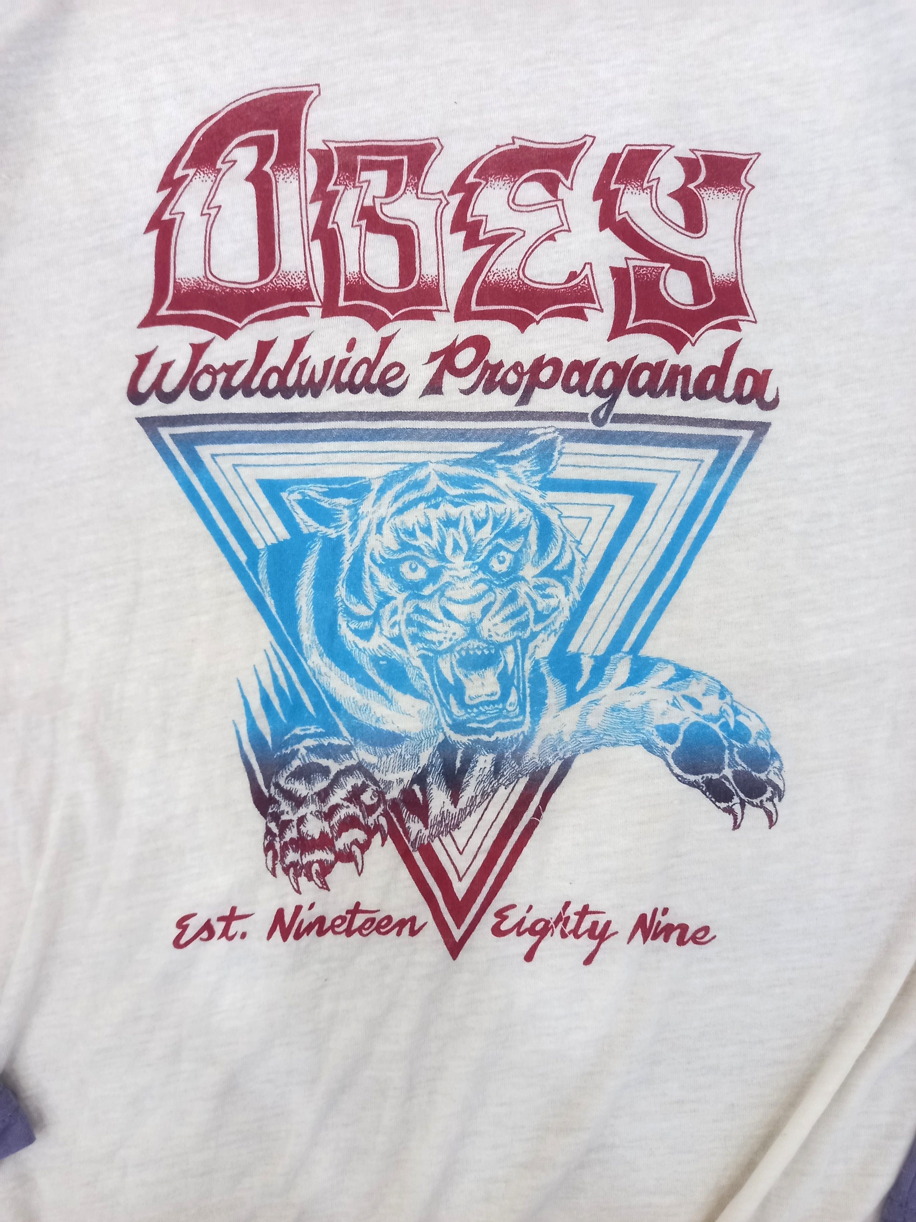 Obey Y2K Obey Worldwide Propaganda Triblend Raglan LS Size US S / EU 44-46 / 1 - 2 Thumbnail