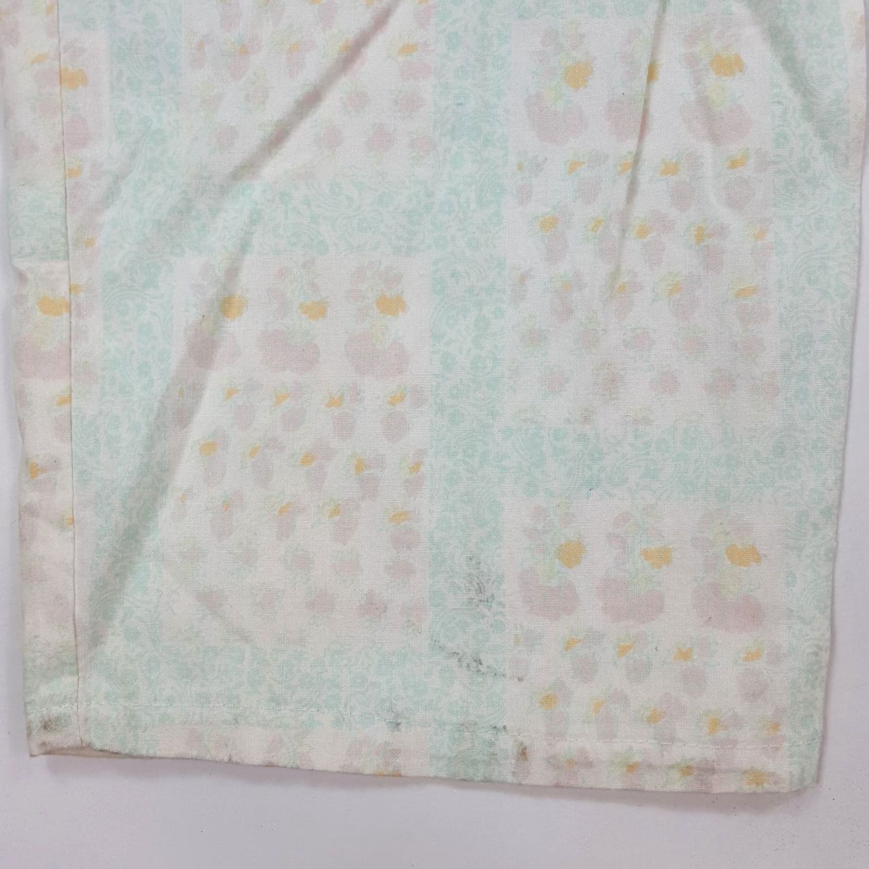 Vintage Vintage Organically Grown Women's Pants Lounge Paperbag Tapered Pleated 10 Green 26in Inseam 27in Waist 80s 90s Floral Retro Casual Pants Size 32" / US 10 / IT 46 - 7 Thumbnail