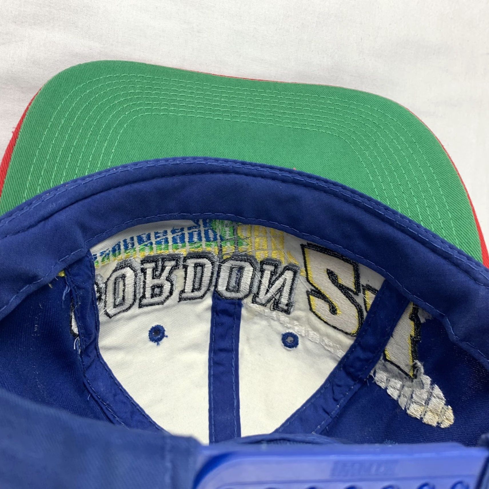 NASCAR VINTAGE Jeff Gordon Hat Snapback Blue Red Adult Adjustable OSFM Nascar Racing 50th 90s Mens Hat Size ONE SIZE - 4 Thumbnail