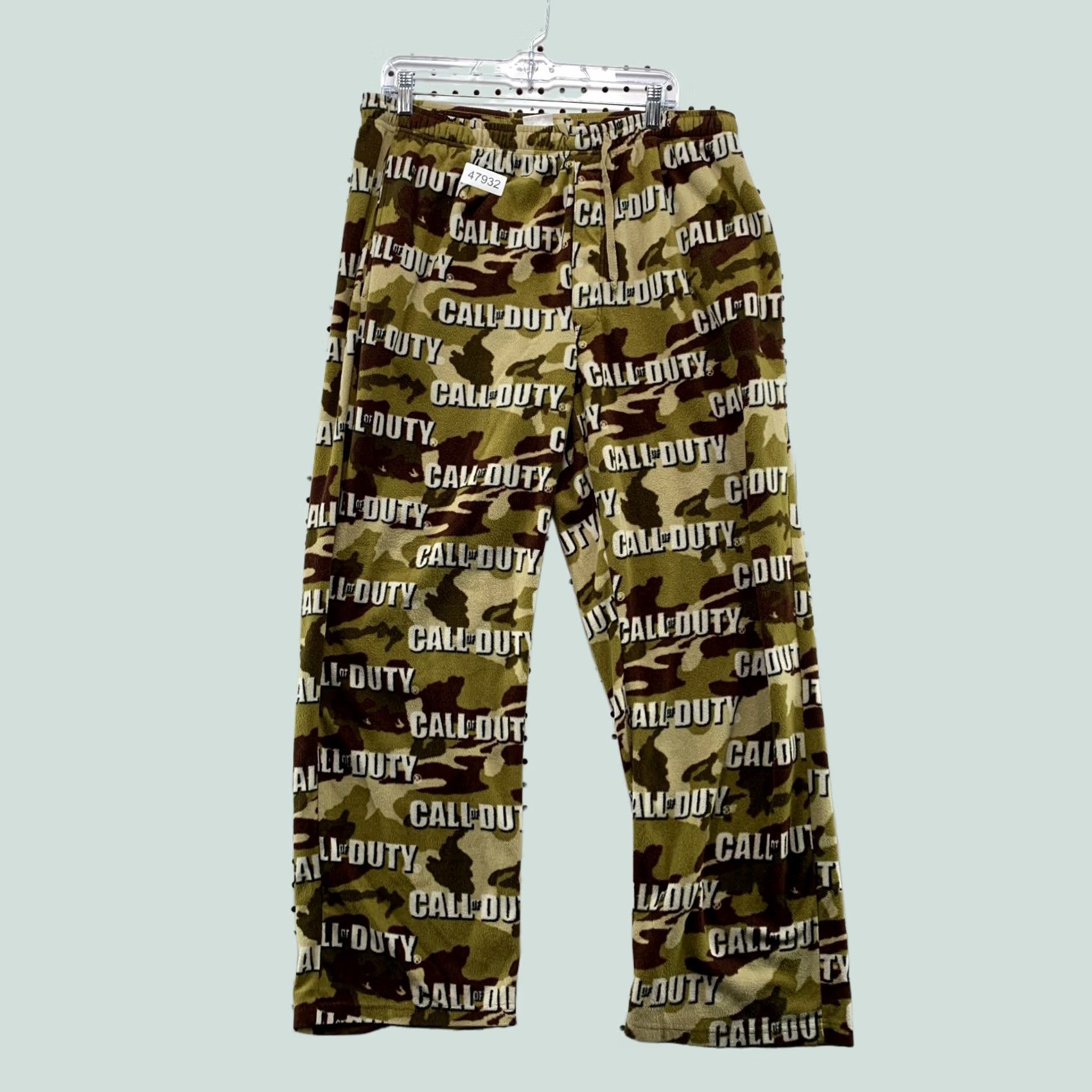 Vintage Call Of Duty Fleece Pajama Pants Mens XL Brown Camouflage Video Game Size US 36 / EU 52 - 1 Thumbnail