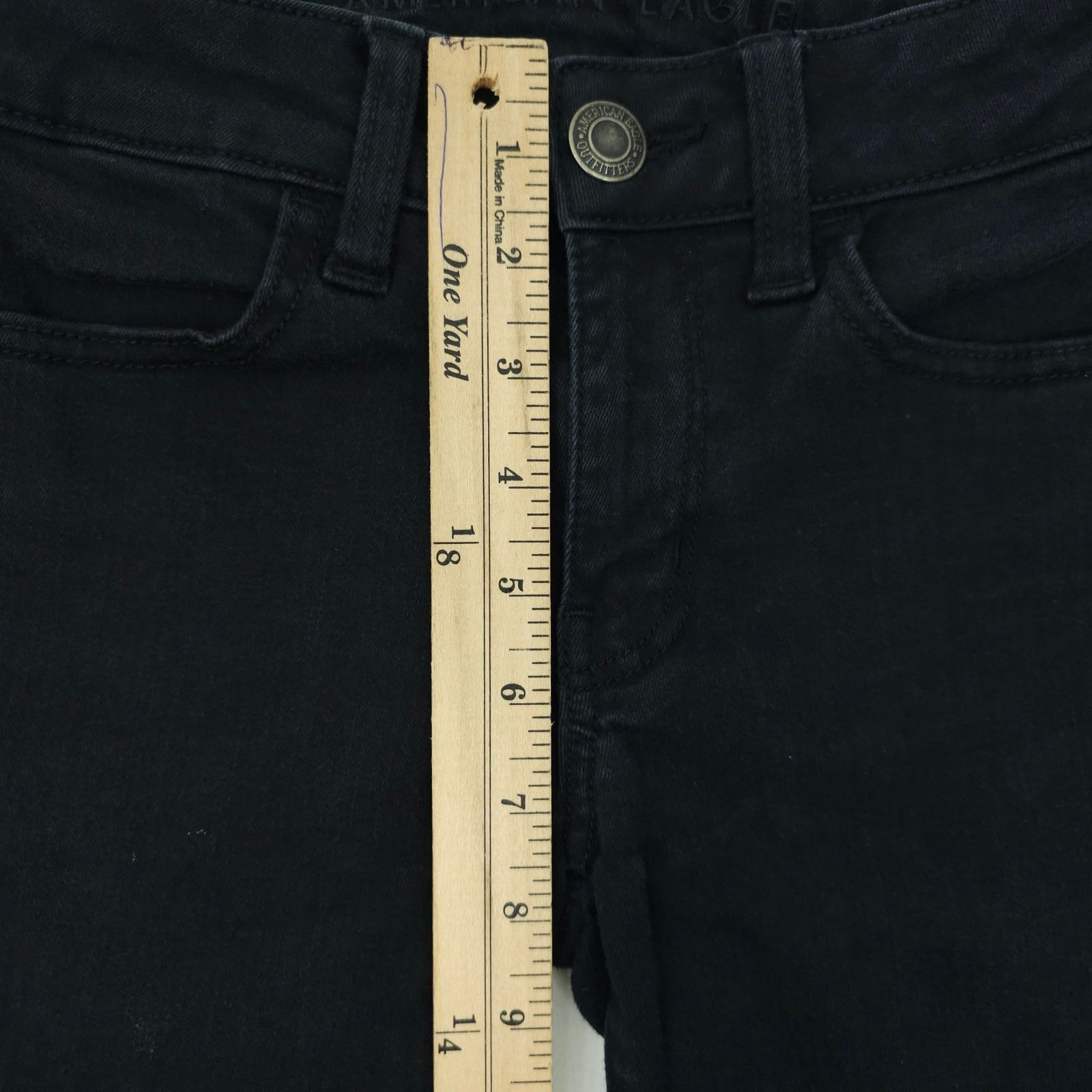 American Eagle Outfitters American Eagle Next Level Stretch Jegging Jeans 00 Short Y2K Size 24" / US 00 / IT 34 - 4 Thumbnail