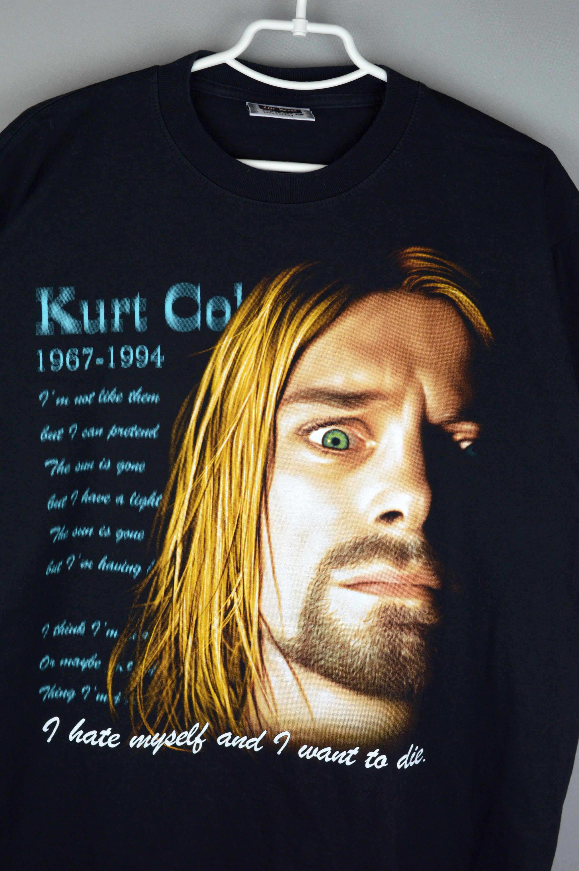 Band Tees Vintage Kurt Cobain I Hate Myself 90s t shirt Size US XL / EU 56 / 4 - 3 Thumbnail