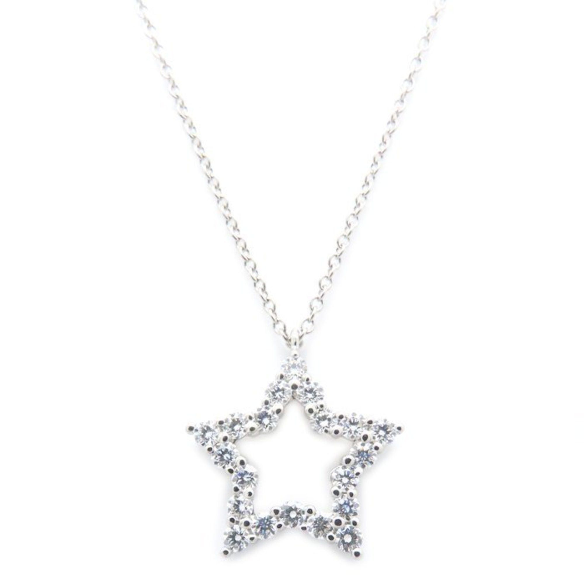 Tiffany & Co. TIFFANY & Co. Tiffany Star Necklace with Diamonds, Pt950, Women's, 295168 Size ONE SIZE - 1 Thumbnail