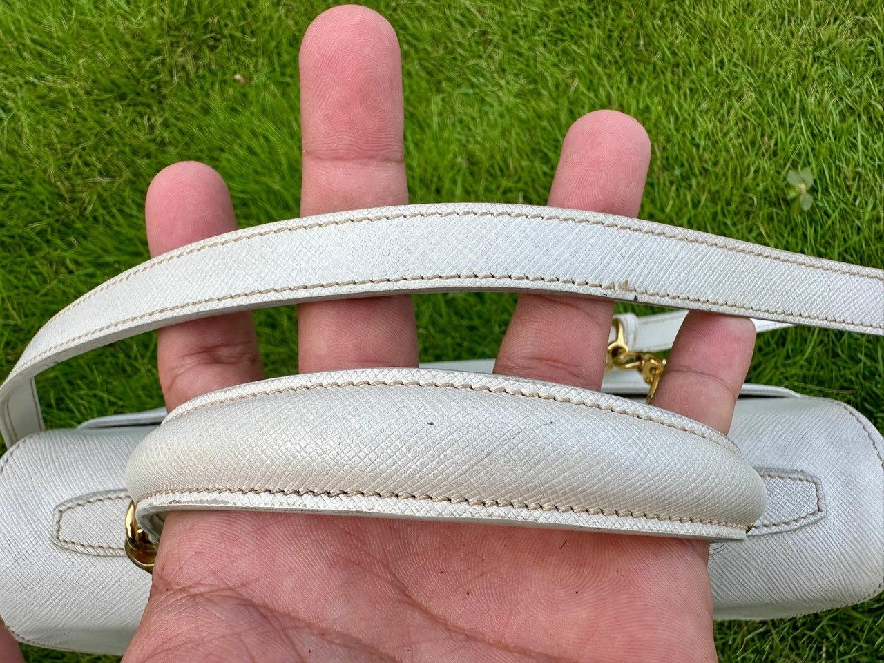 Prada Authentic Prada Saffiano Leather Crossbody Satchel Size ONE SIZE - 14 Thumbnail