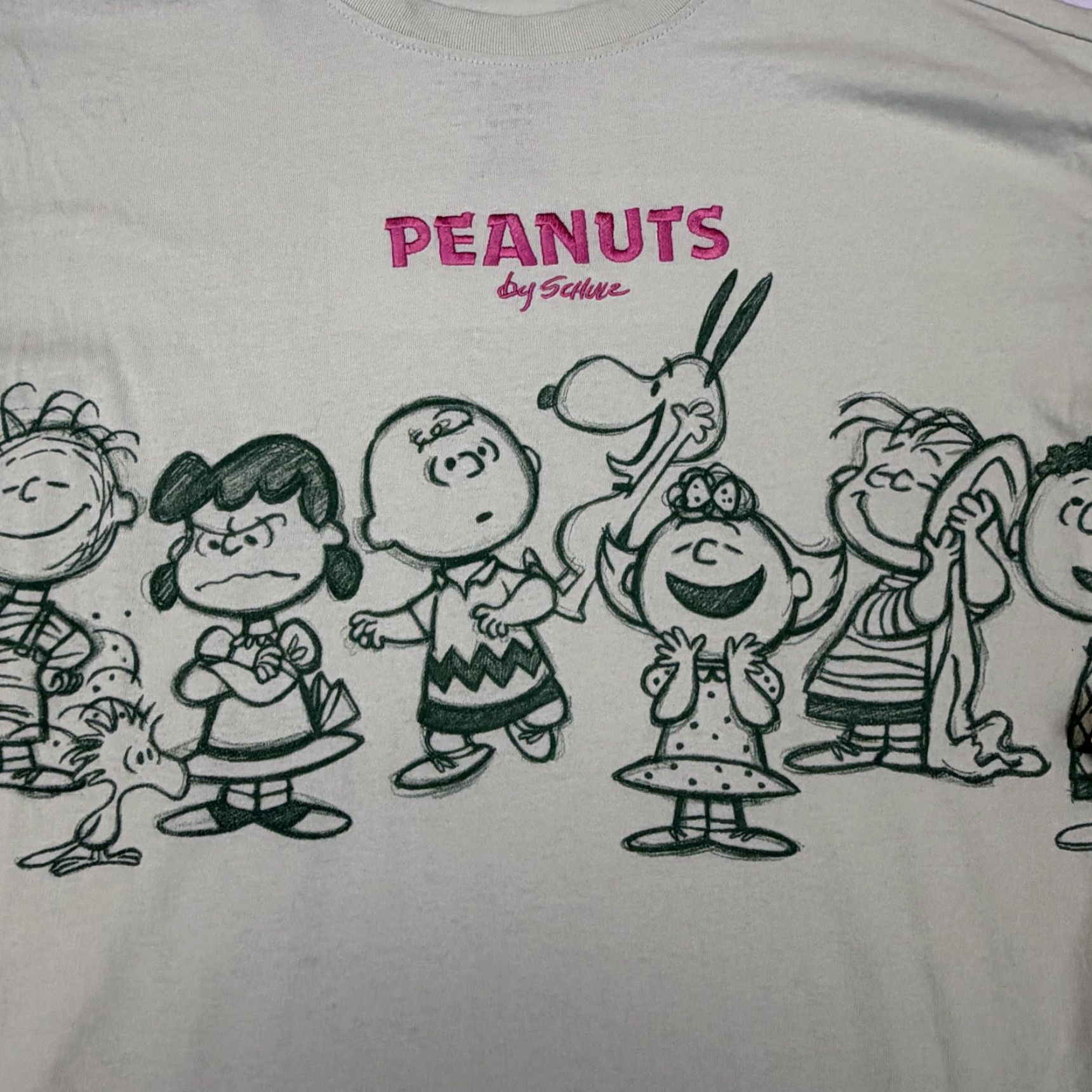 Peanuts Peanuts Cast Shirt Mens XS Green All Over Graphic Tee Snoopy Charlie Brown Size US XS / EU 42 / 0 - 7 Thumbnail