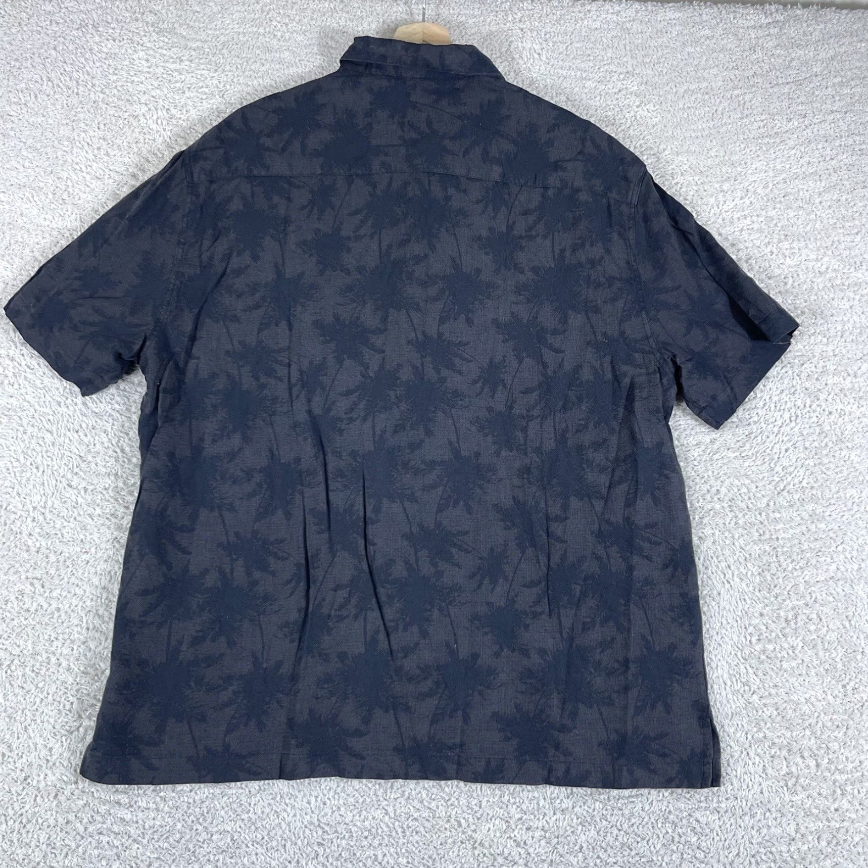 Nat Nast Nat Nast Shirt Mens Large Black Palm Trees Print Silk Cotton Camp Button Up Size US L / EU 52-54 / 3 - 2 Thumbnail