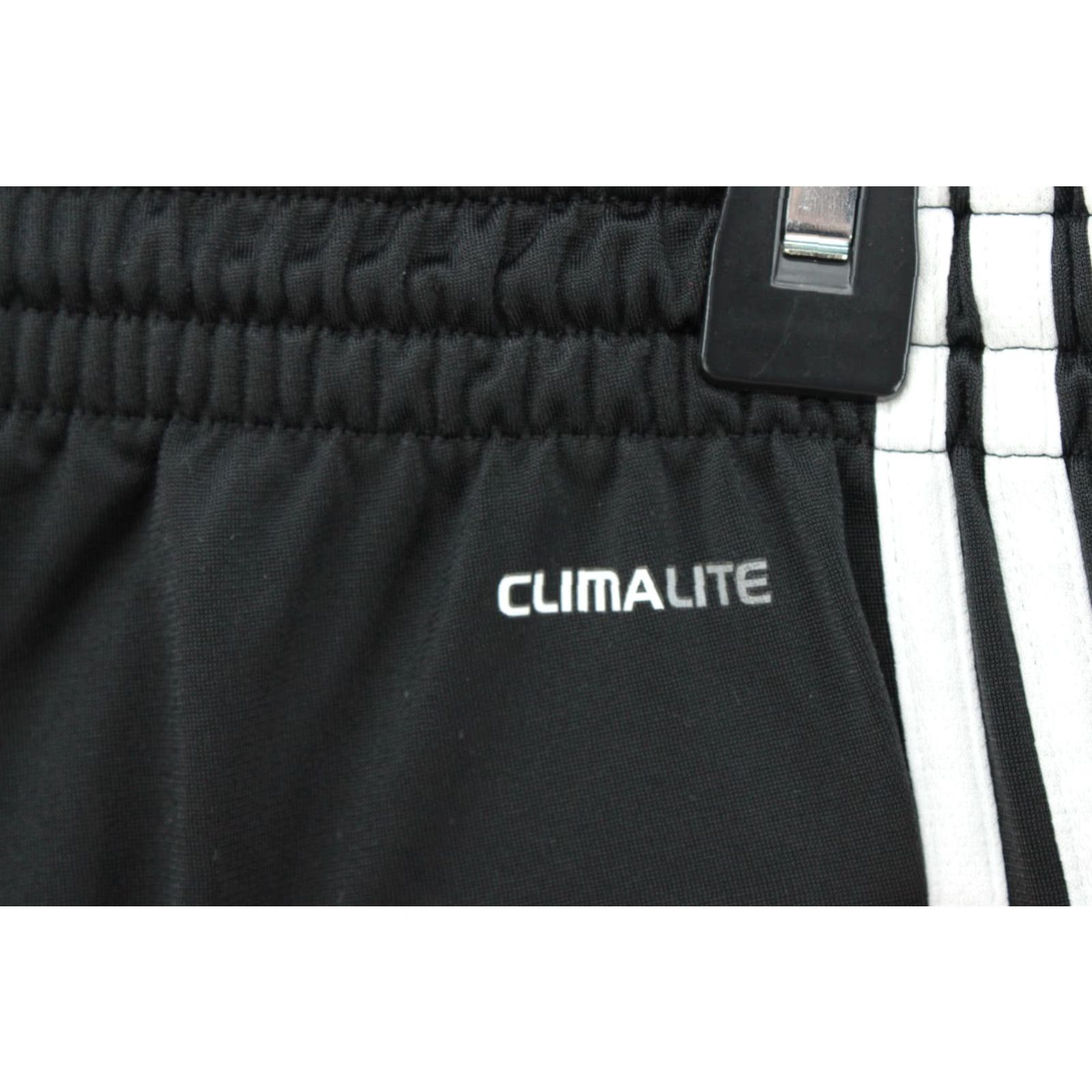 Adidas adidas Track Pants Men M Black Blue White 3 striped ClimaLite Pockets Elastic Waist Regular Inseam 30” City College Sports Vintage No Size US 31 - 7 Thumbnail