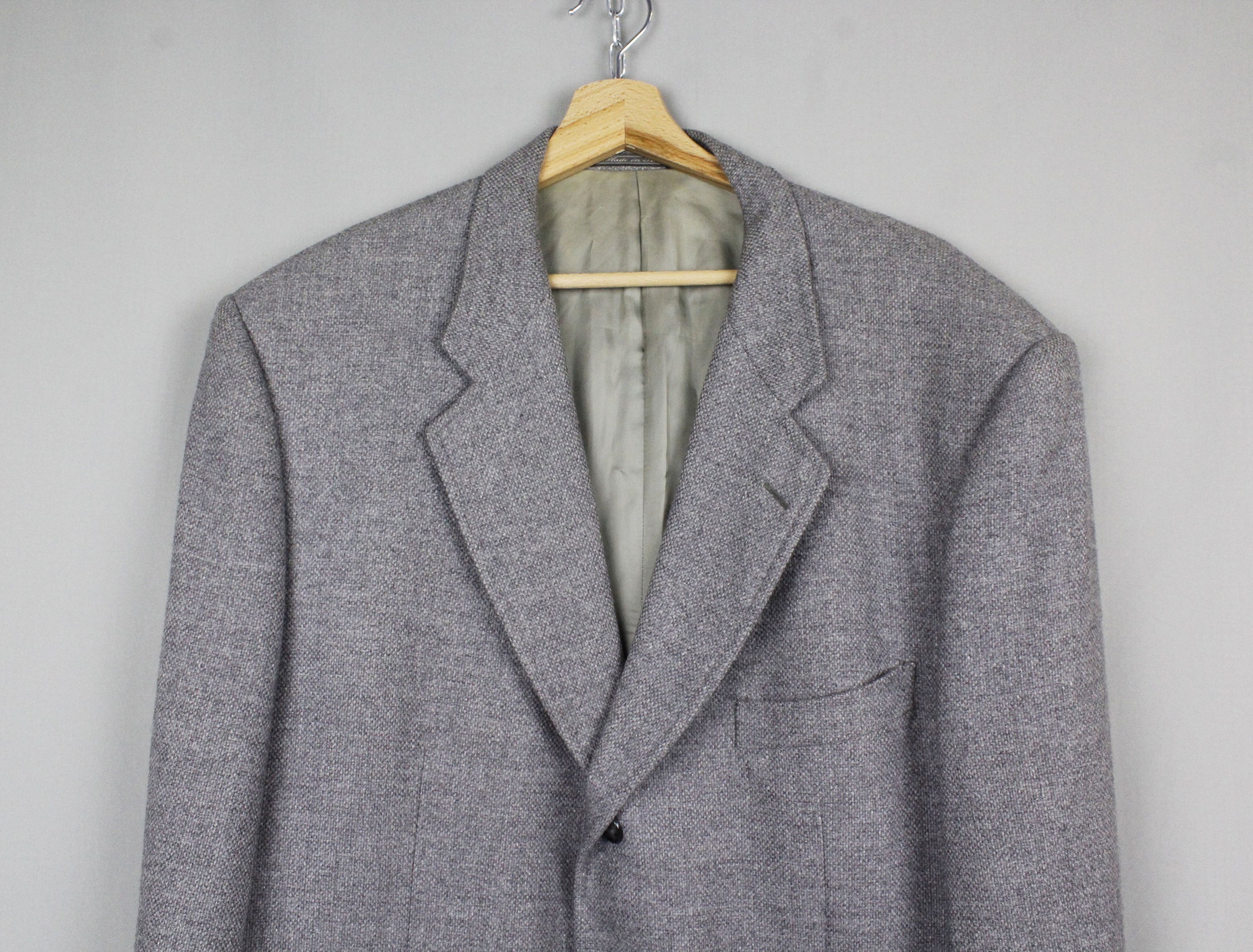 Corneliani Corneliani Gray Triple Button Wool Cashmere Blazer/Jacket Size US XL / EU 56 / 4 - 2 Thumbnail