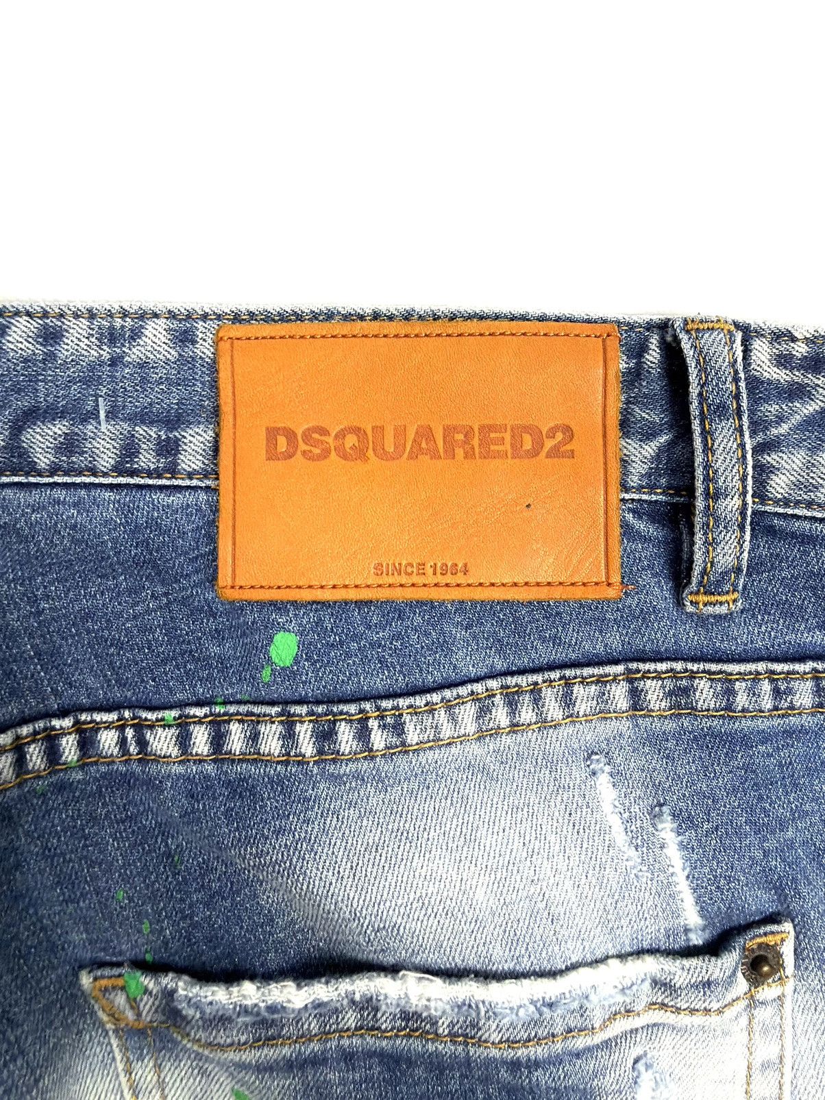 Dsquared2 Dsquared2 Slim Blue Jeans Distressed Paint Splatter Italy 48 Size US 32 / EU 48 - 12 Thumbnail