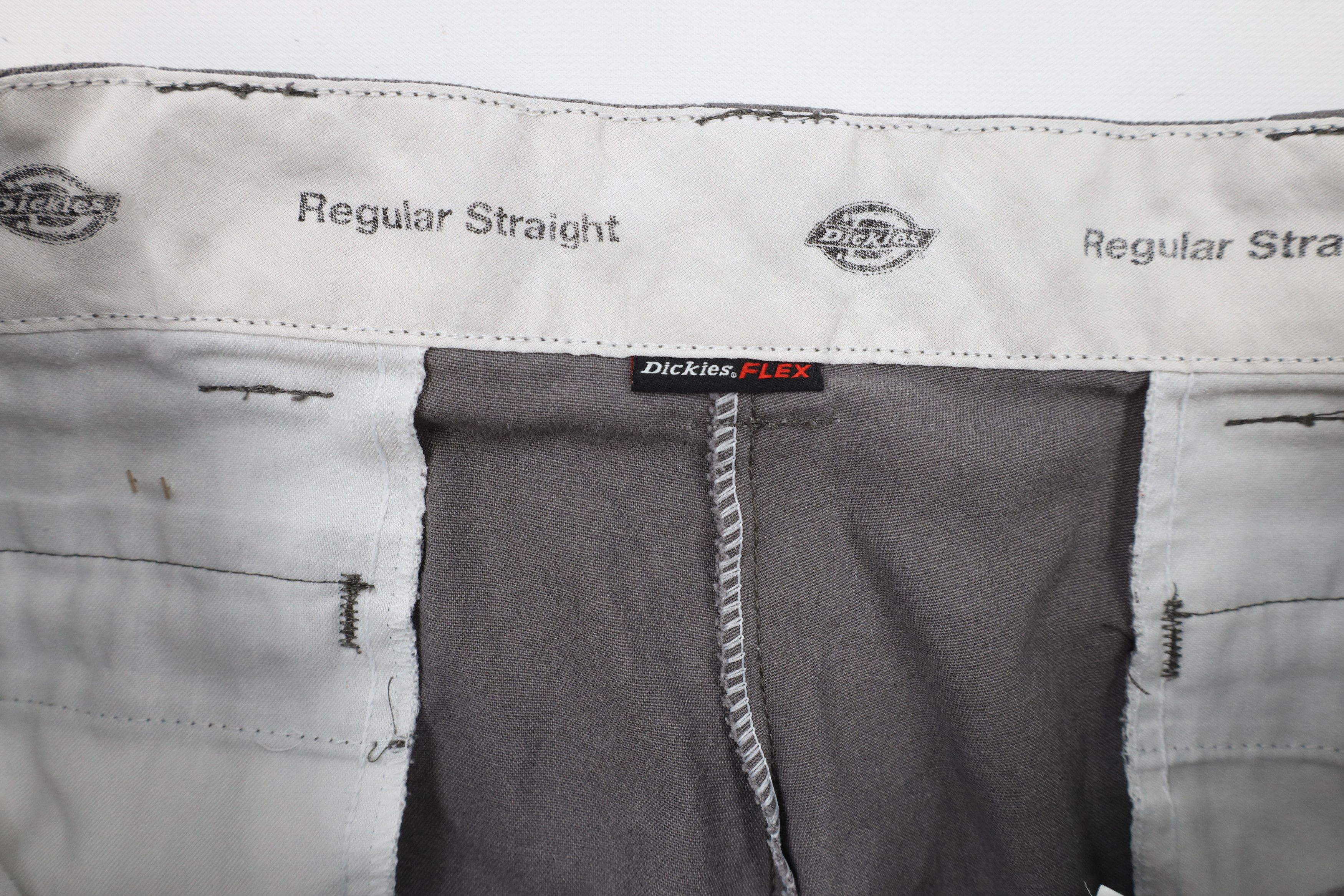 Dickies × Vintage Vintage Y2K Dickies Straight Wide Leg Cargo Pants Gray Size US 38 / EU 54 - 6 Thumbnail