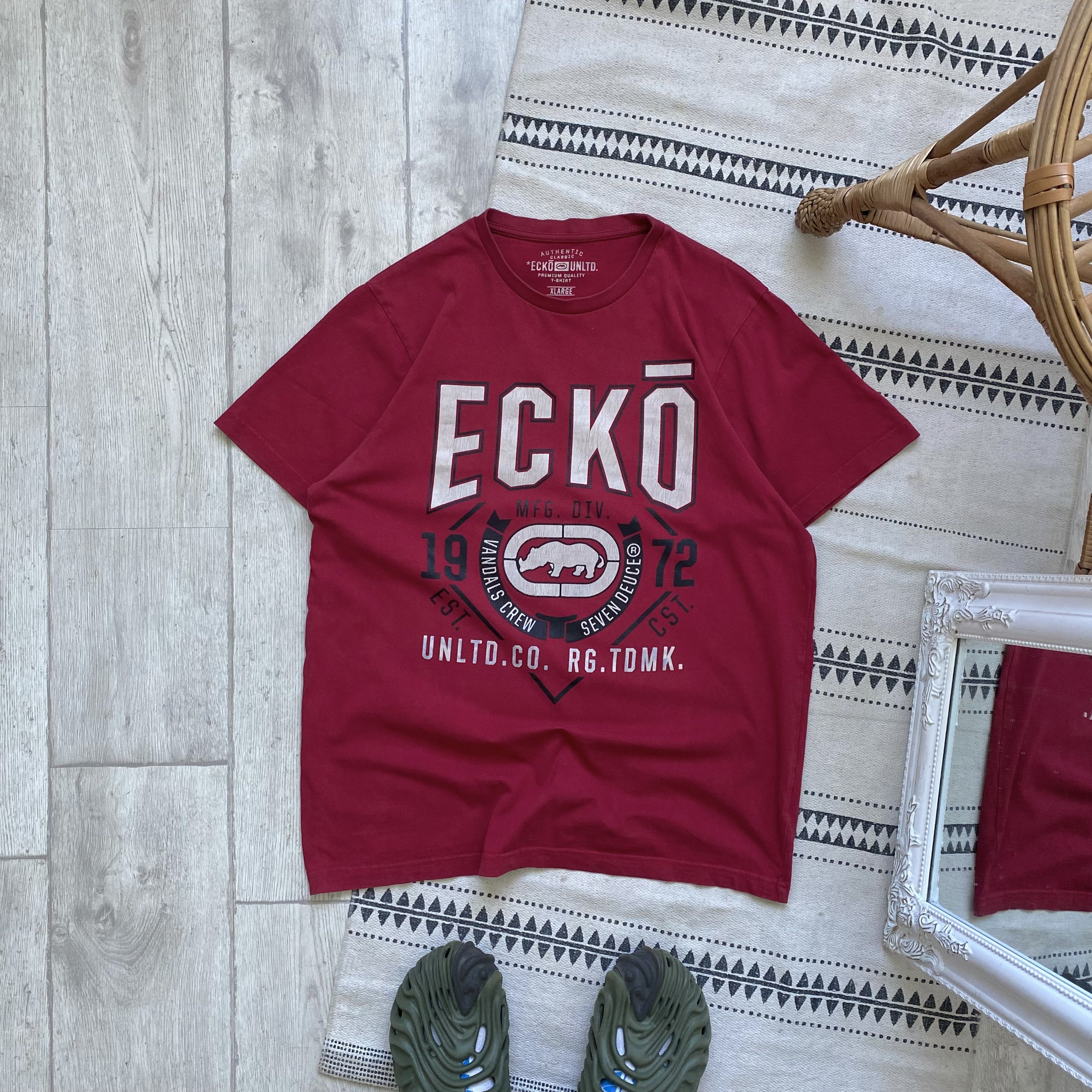 Ecko Unltd. Vintage ECKO unltd distressed tee Y2K Affliction Style Size US M / EU 48-50 / 2 - 1 Thumbnail