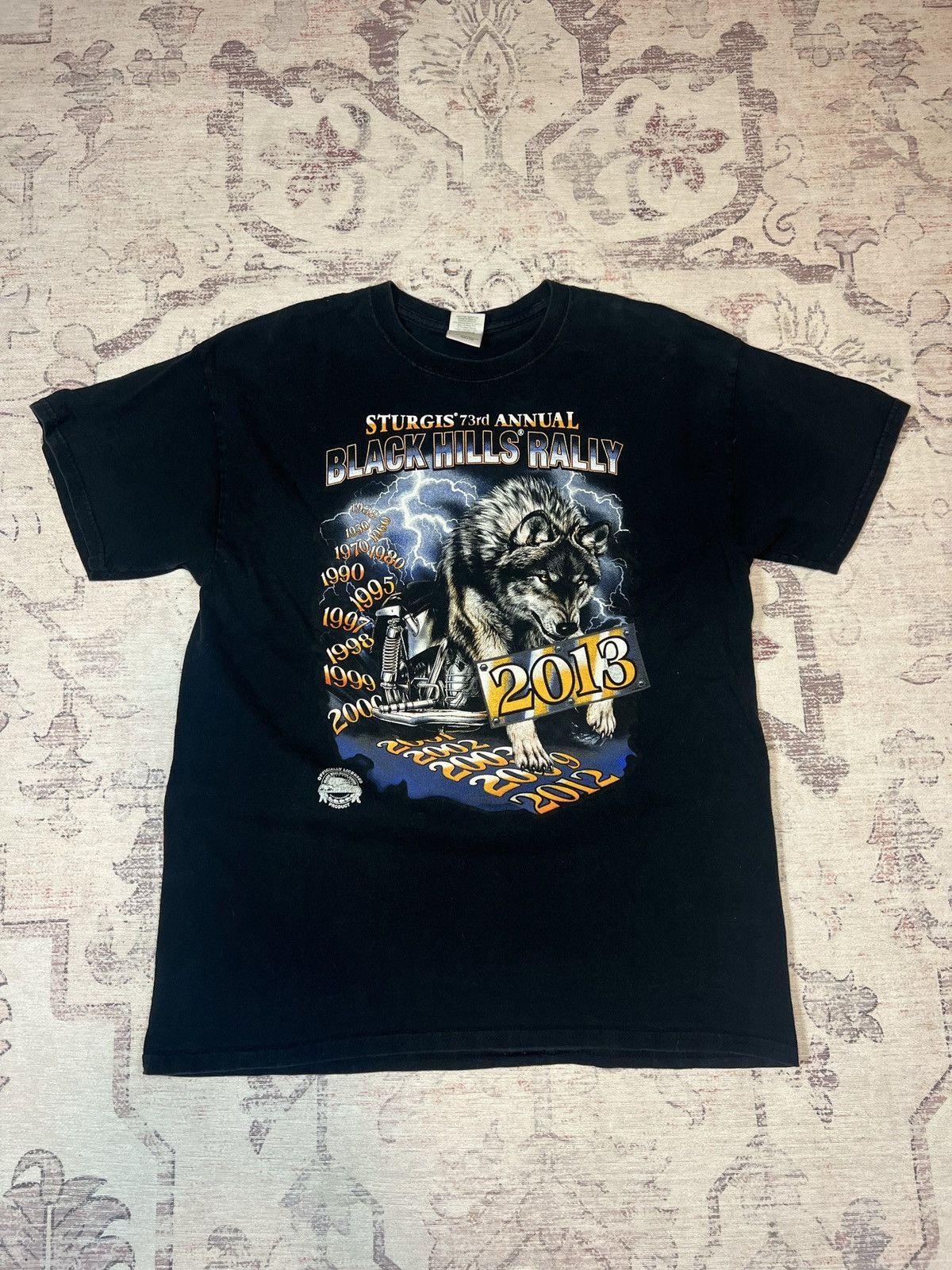 Harley Davidson Vintage Y2K American Thunder Styled Sturgis Biker Tee Size US L / EU 52-54 / 3 - 1 Thumbnail