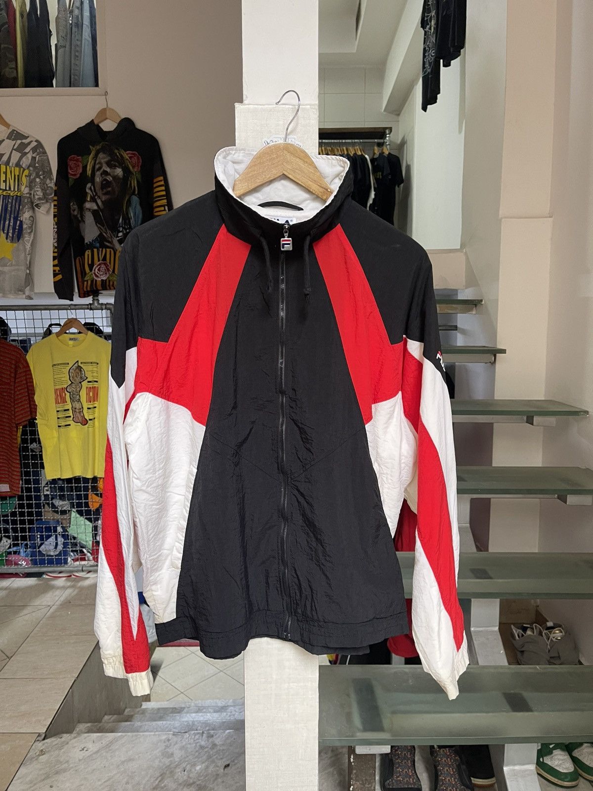 Fila × Vintage Vintage Fila Windbreaker 90s Size US L / EU 52-54 / 3 - 1 Thumbnail