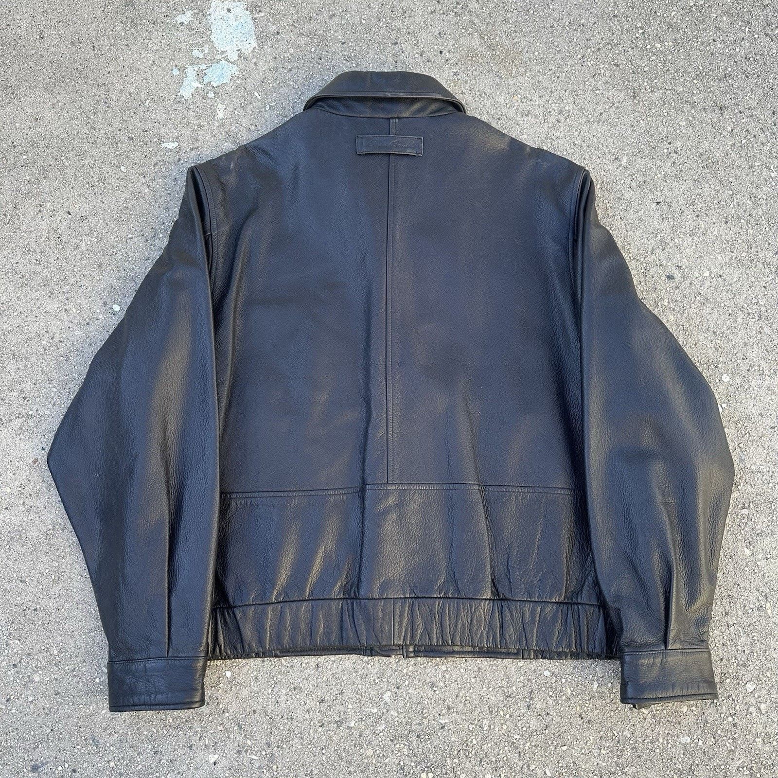 Eddie Bauer × Leather × Vintage Vintage Eddie Bauer Black Leather Jacket Motorcycle Biker Size US L / EU 52-54 / 3 - 3 Thumbnail