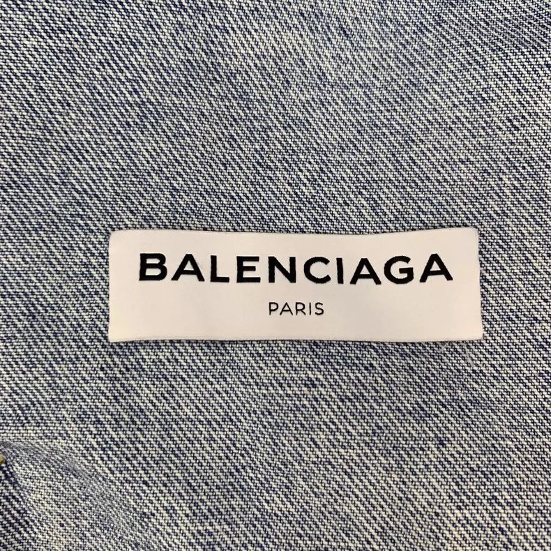 Balenciaga Balenciaga size 38 Blue cotton lapel single-breasted long- Size US S / EU 44-46 / 1 - 6 Thumbnail
