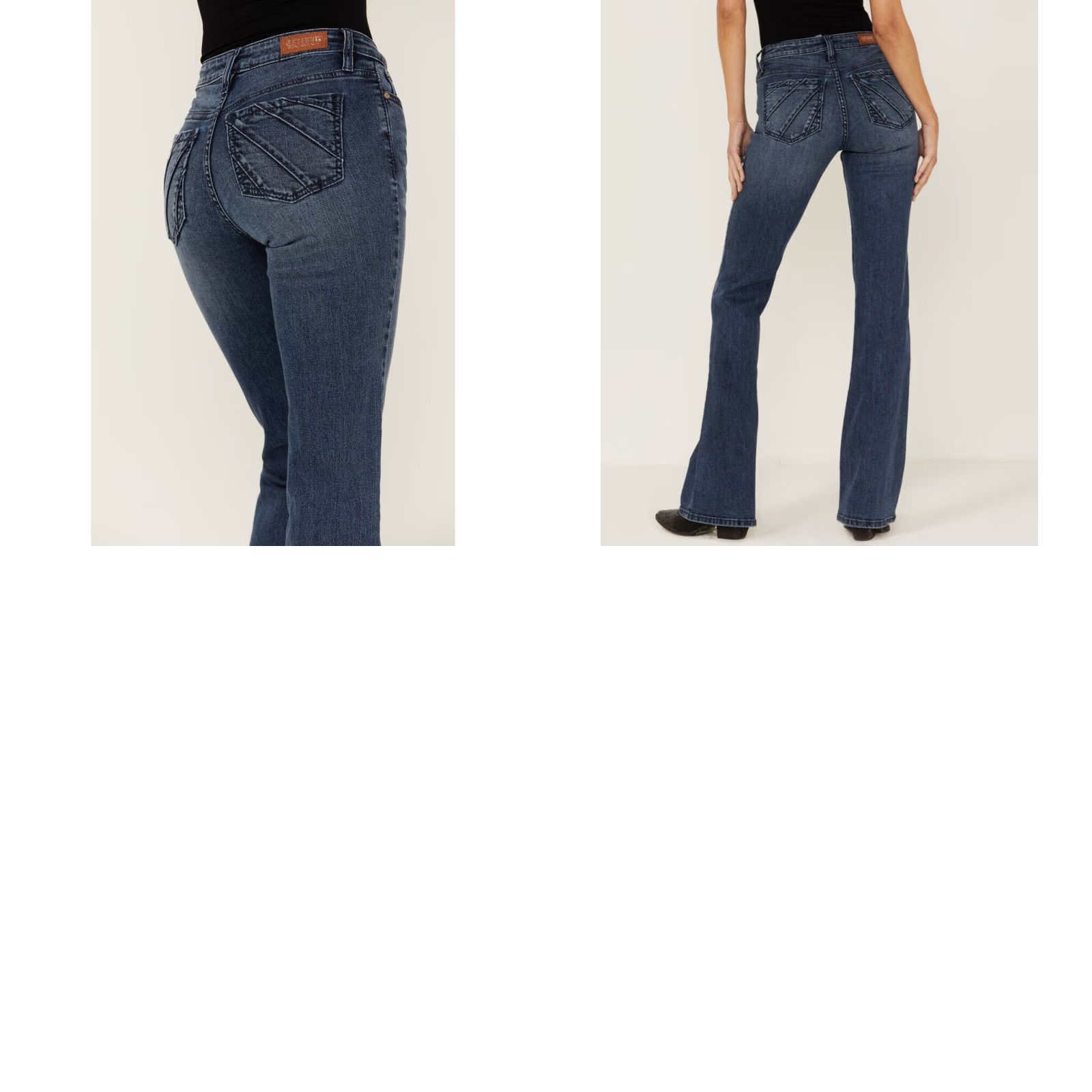 Vintage Shyanne Jeans Bootcut Denim 30 Women Blue Mid Basic 5-Pocket Stretch Comfort Logo Rhinestone Zipper Button Size 30" / US 8 / IT 44 - 10 Thumbnail