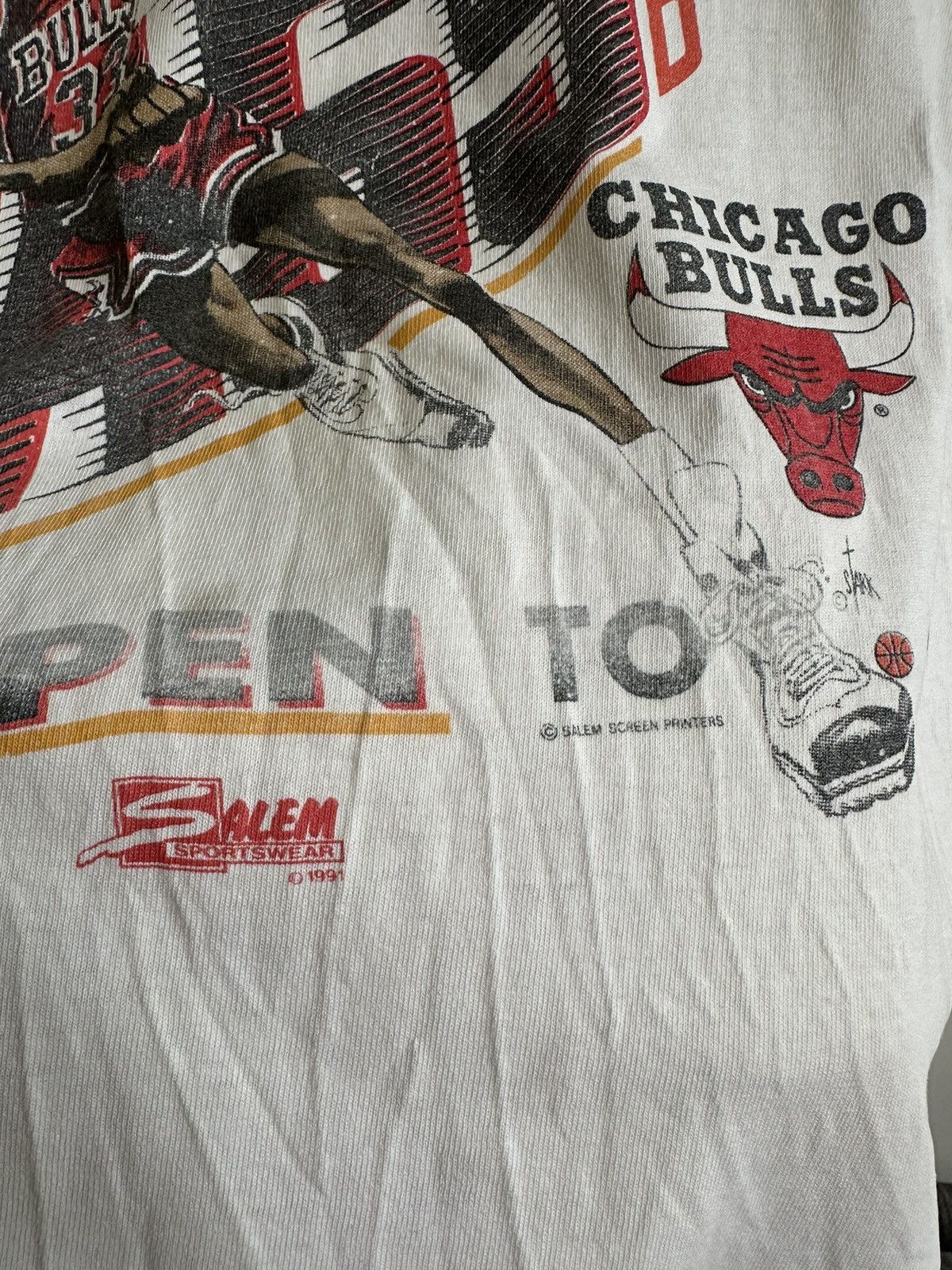 NBA Vintage 90’s Scottie Pippen Michael Jordan NBA Chicago Bulls Size US L / EU 52-54 / 3 - 3 Thumbnail