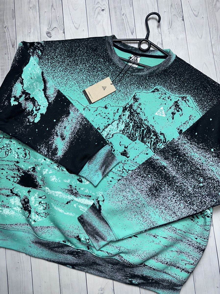 Nike Nike ACG sweatshirt logo rare green mountains size:М,L, XXL Size US L / EU 52-54 / 3 - 3 Thumbnail