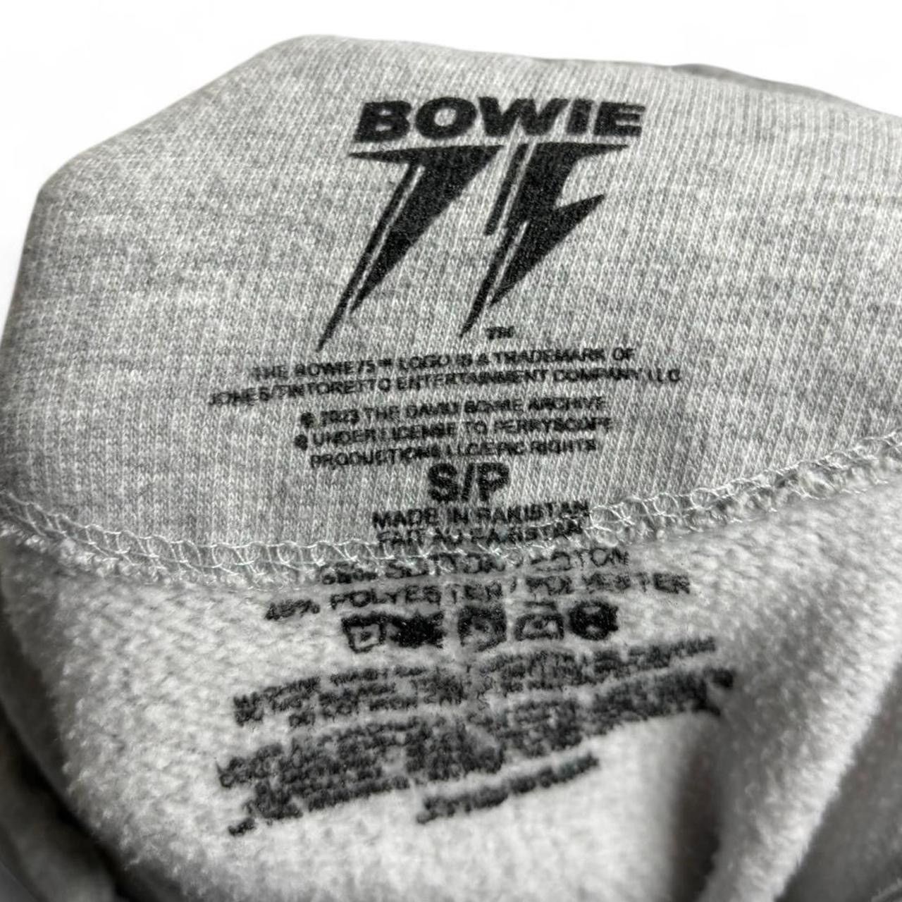 Band Tees Vintage Style David Bowie Grey Graphic Hoodie Size US S / EU 44-46 / 1 - 6 Thumbnail