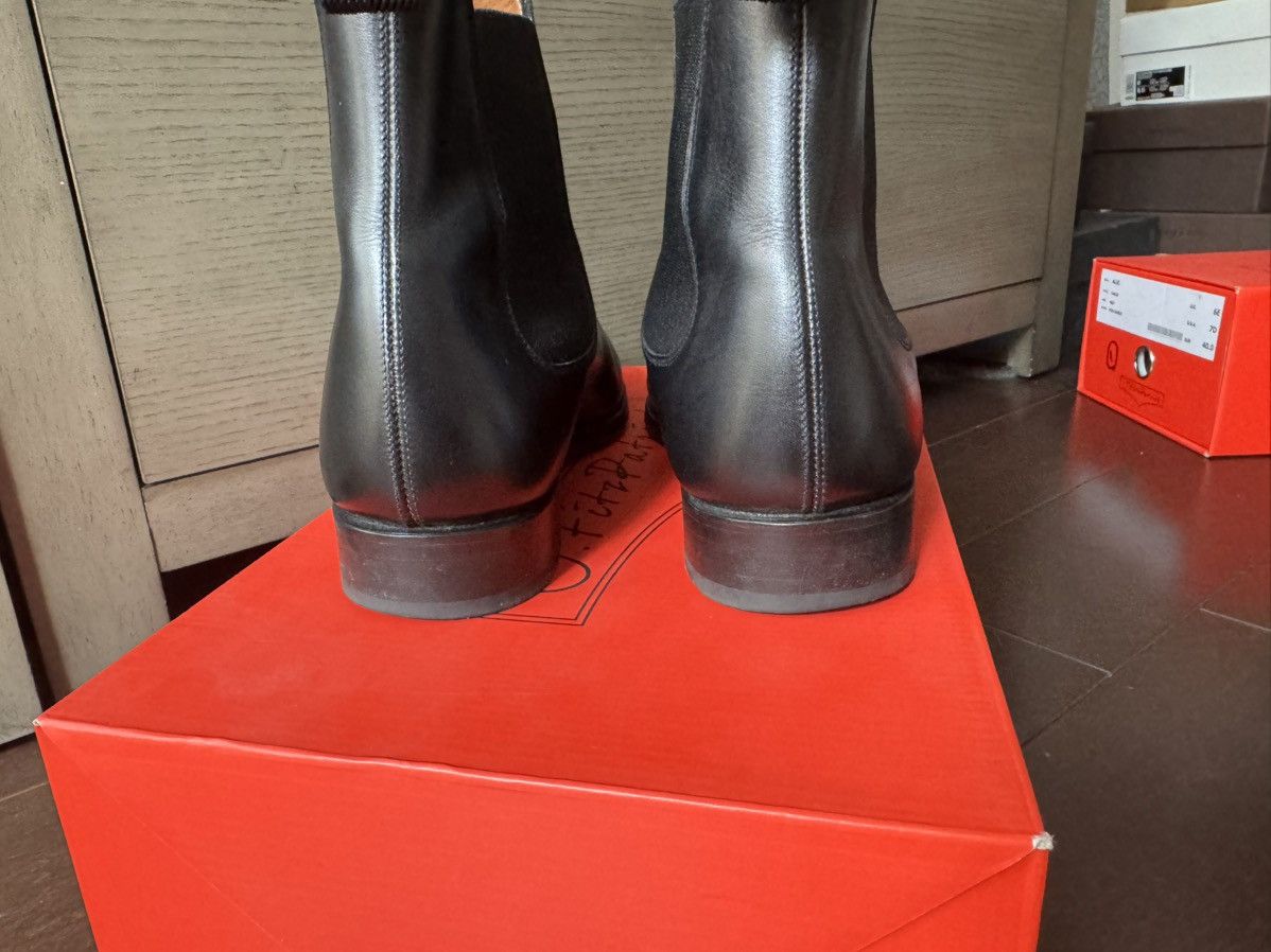 J.FitzPatrick J Fitzpatrick ALKI Wholecut Chelsea Boots Black Calf Size US 7 / EU 40 - 5 Thumbnail