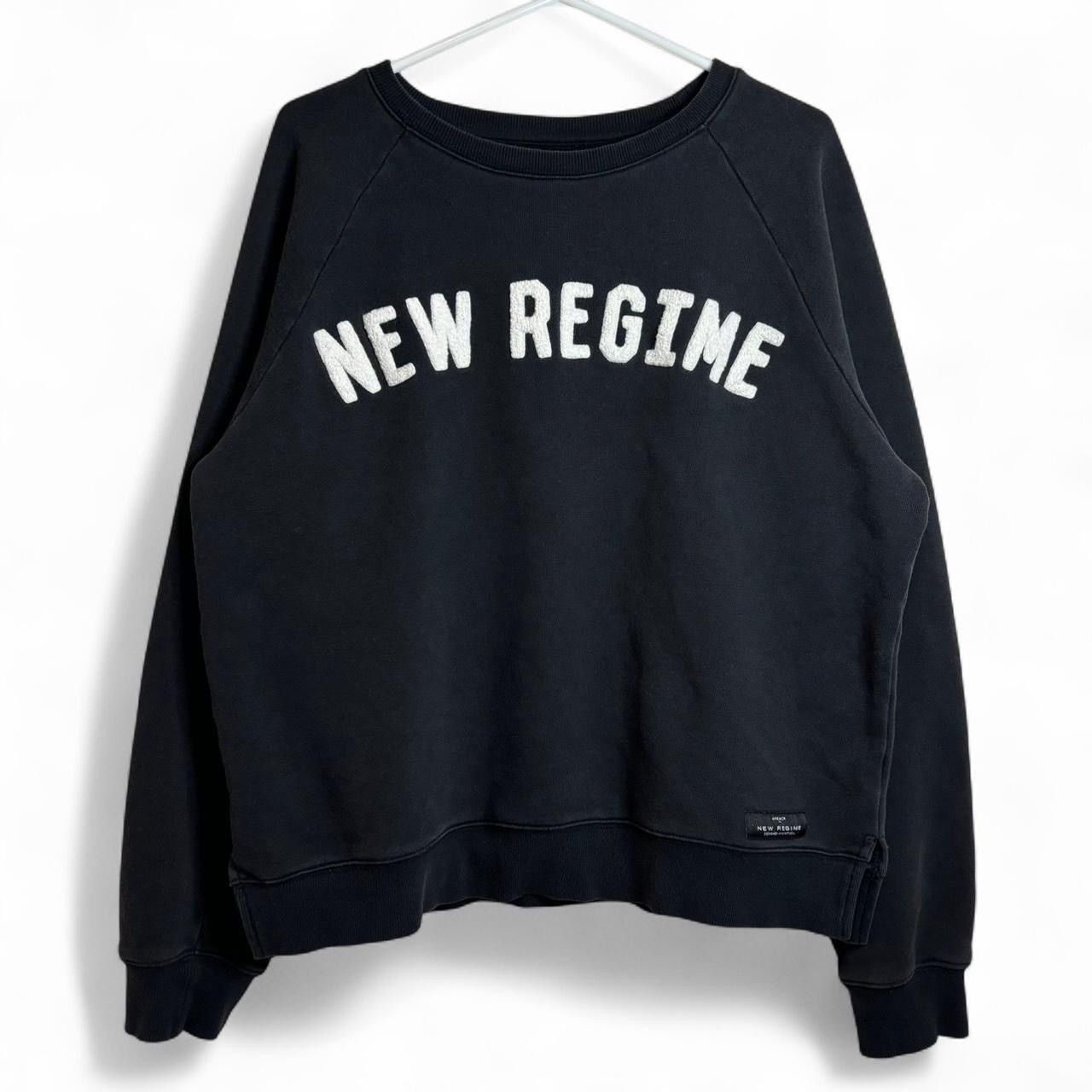 Atelier New Regime Atelier New Regime Black Boxy Spellout Sweatshirt Size US L / EU 52-54 / 3 - 1 Thumbnail