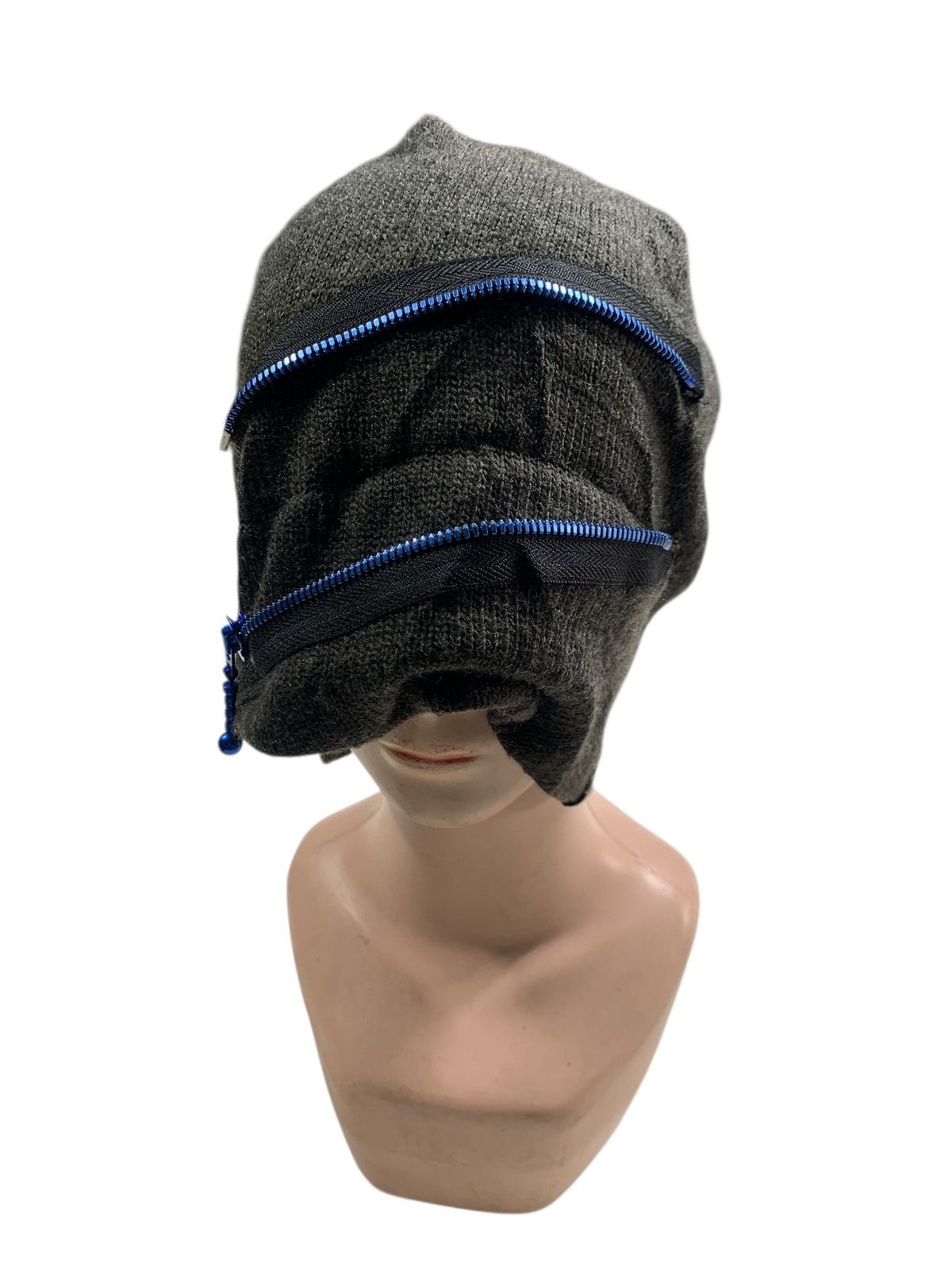 Beams Japan Beams Japanese punk Bondage Style zipper Beanie Hats RARE Size ONE SIZE - 5 Thumbnail
