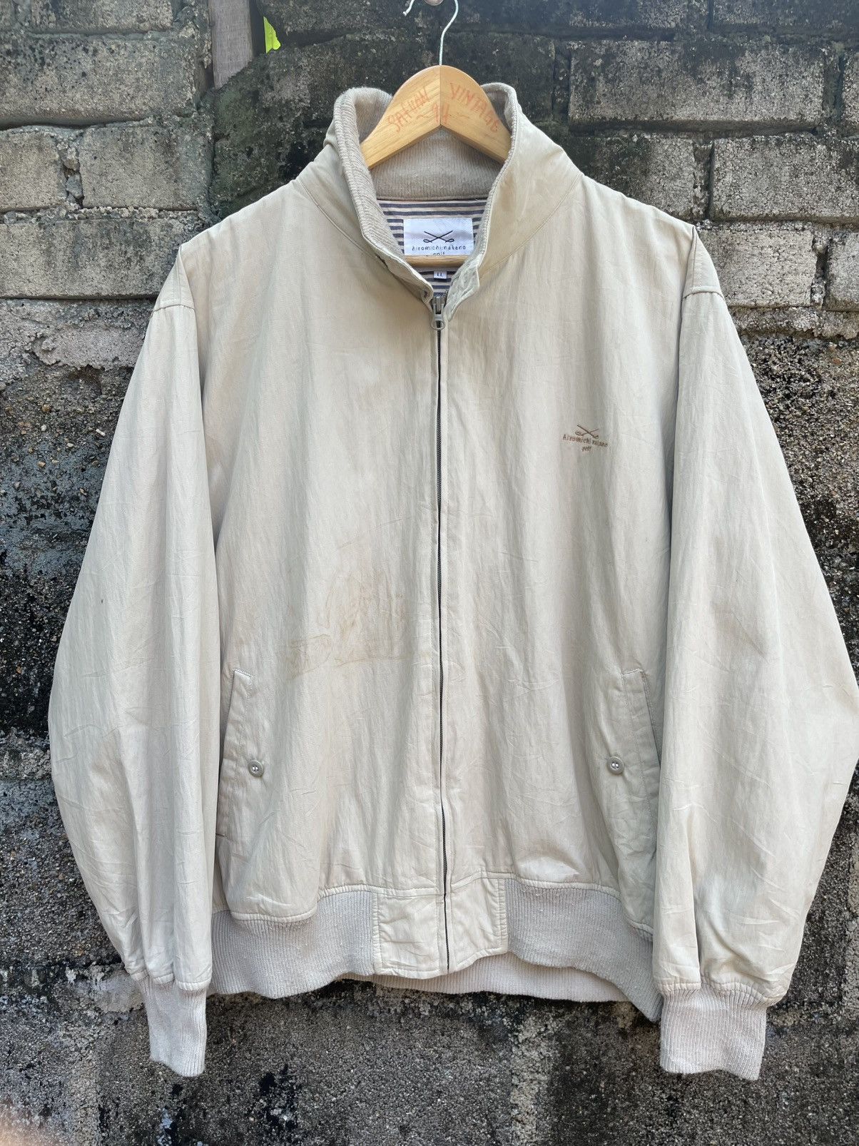 Vintage Hiromichi Nakano Vintage Jacket – Ribbed Hem Japan Designer Size US L / EU 52-54 / 3 - 1 Thumbnail