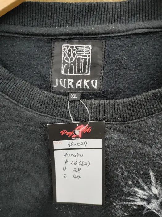 Japanese Brand Juraku Japan big dragon tatoo yakuza sweatshirt #46-029DLL Size US XL / EU 56 / 4 - 9 Thumbnail