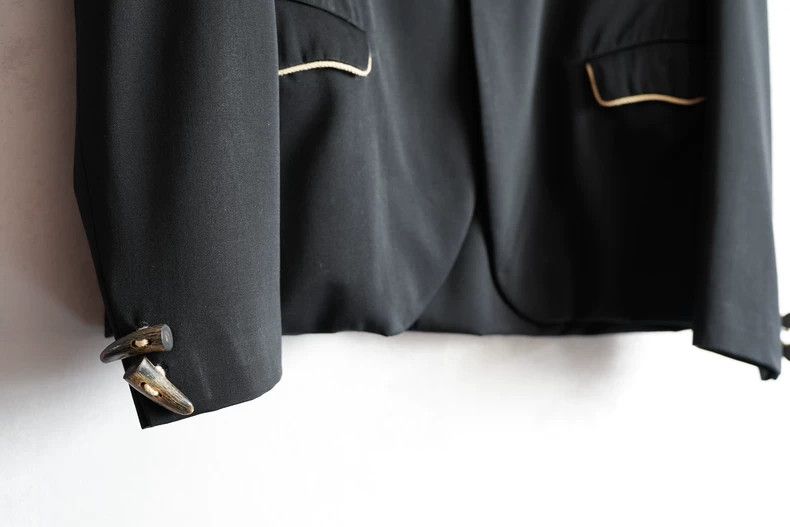 Yohji Yamamoto Yohji Yamamoto 87AW Cornerbutton Ruffled Jacket 2505-Nextar Size US M / EU 48-50 / 2 - 6 Thumbnail