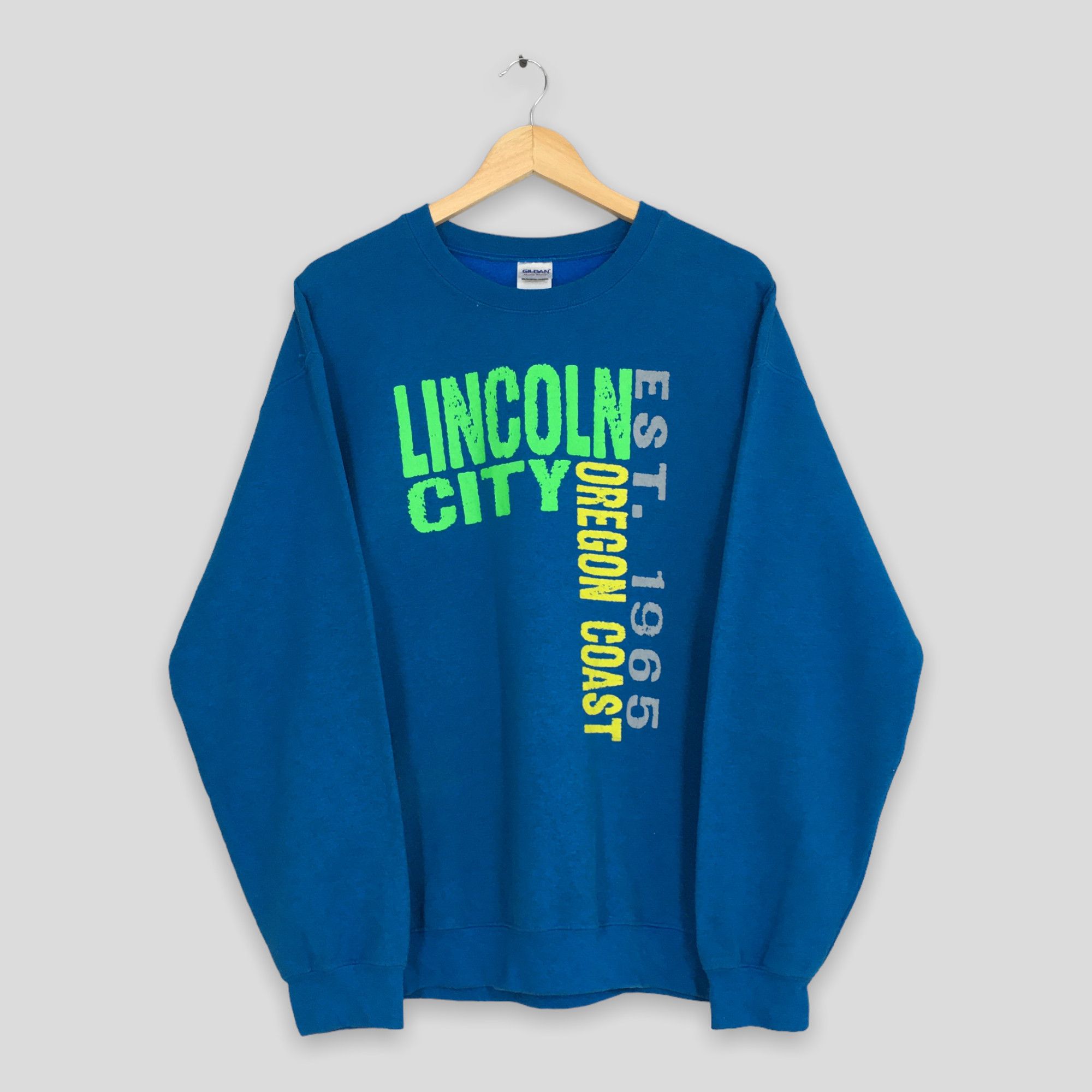 NCAA Vintage Y2K Lincoln City Oregon Coast Usa Sweatshirt Large Size US L / EU 52-54 / 3 - 1 Thumbnail