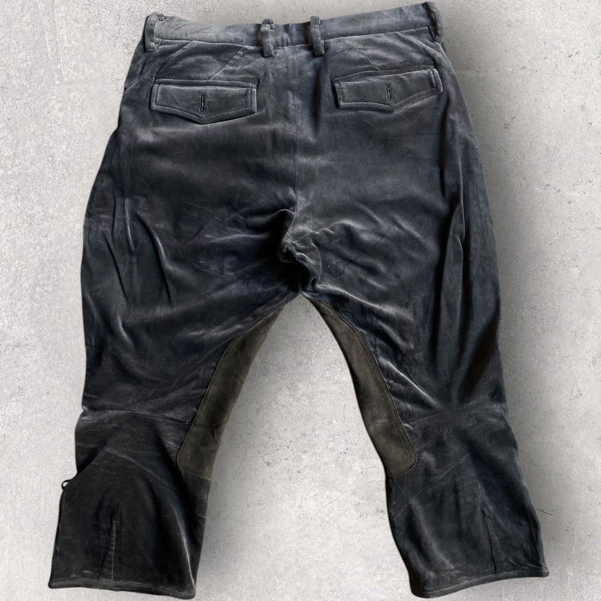 Number (N)ine FW09 Grey Velvet Riding Shorts Size US 30 / EU 46 - 6 Thumbnail