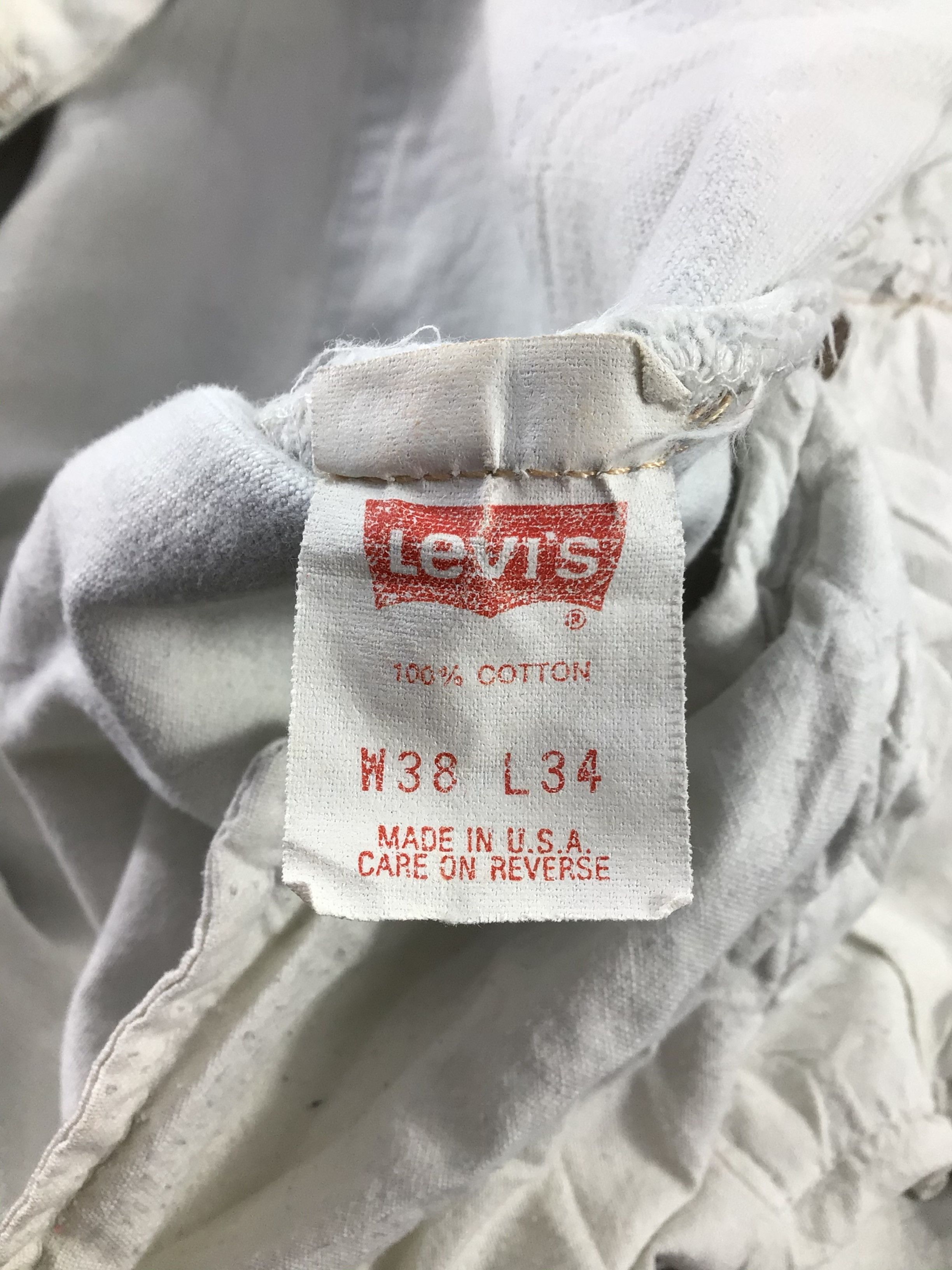 Levi's Vintage 90s Levis 501 Jeans-J805 Size US 35 - 12 Thumbnail