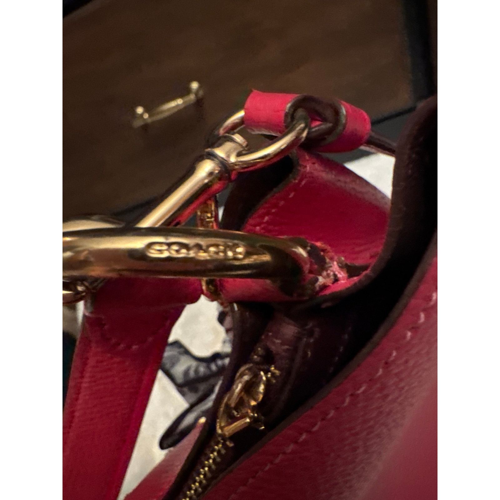 Coach Dark Pink Strawberry Coach Bucket bag Size ONE SIZE - 10 Thumbnail