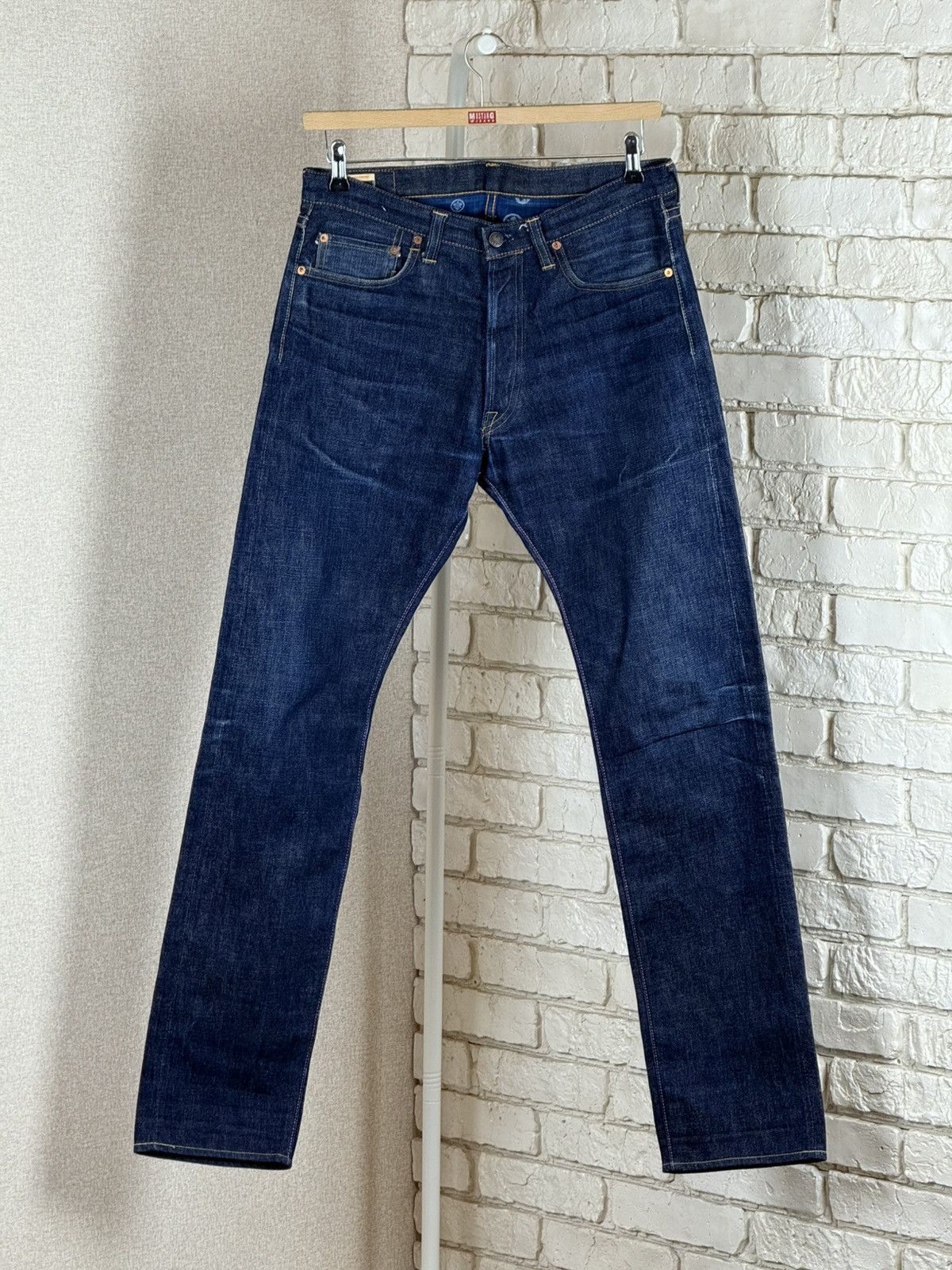 Momotaro Jeans Momotaro Japan Old Blue Indigo Zimbabwe Cotton 0605-C Pant Size US 32 / EU 48 - 1 Thumbnail