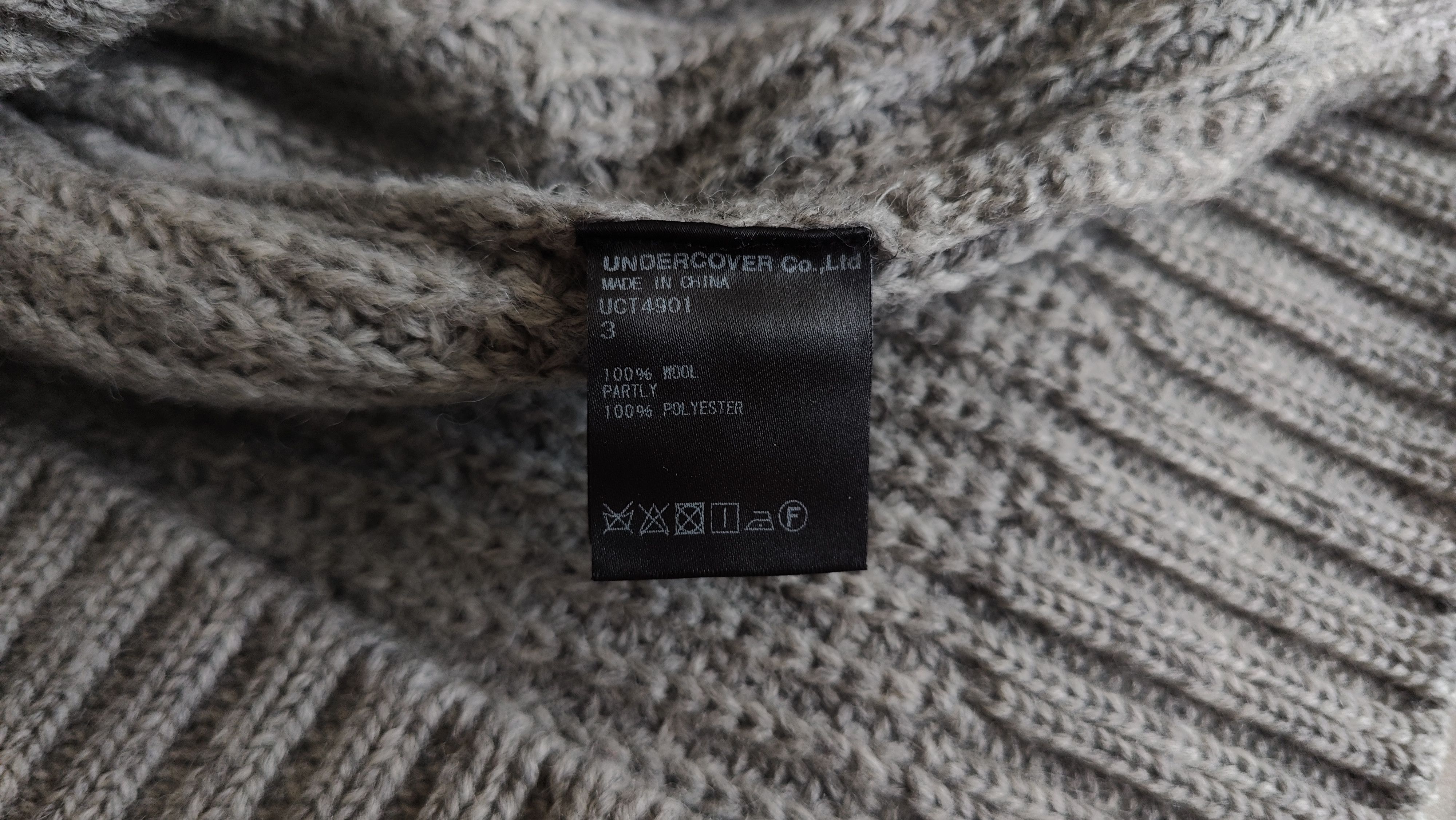 Undercover Undercover AW2017 V-Neck Heavy Knitted Wool Sweater Size US M / EU 48-50 / 2 - 8 Thumbnail