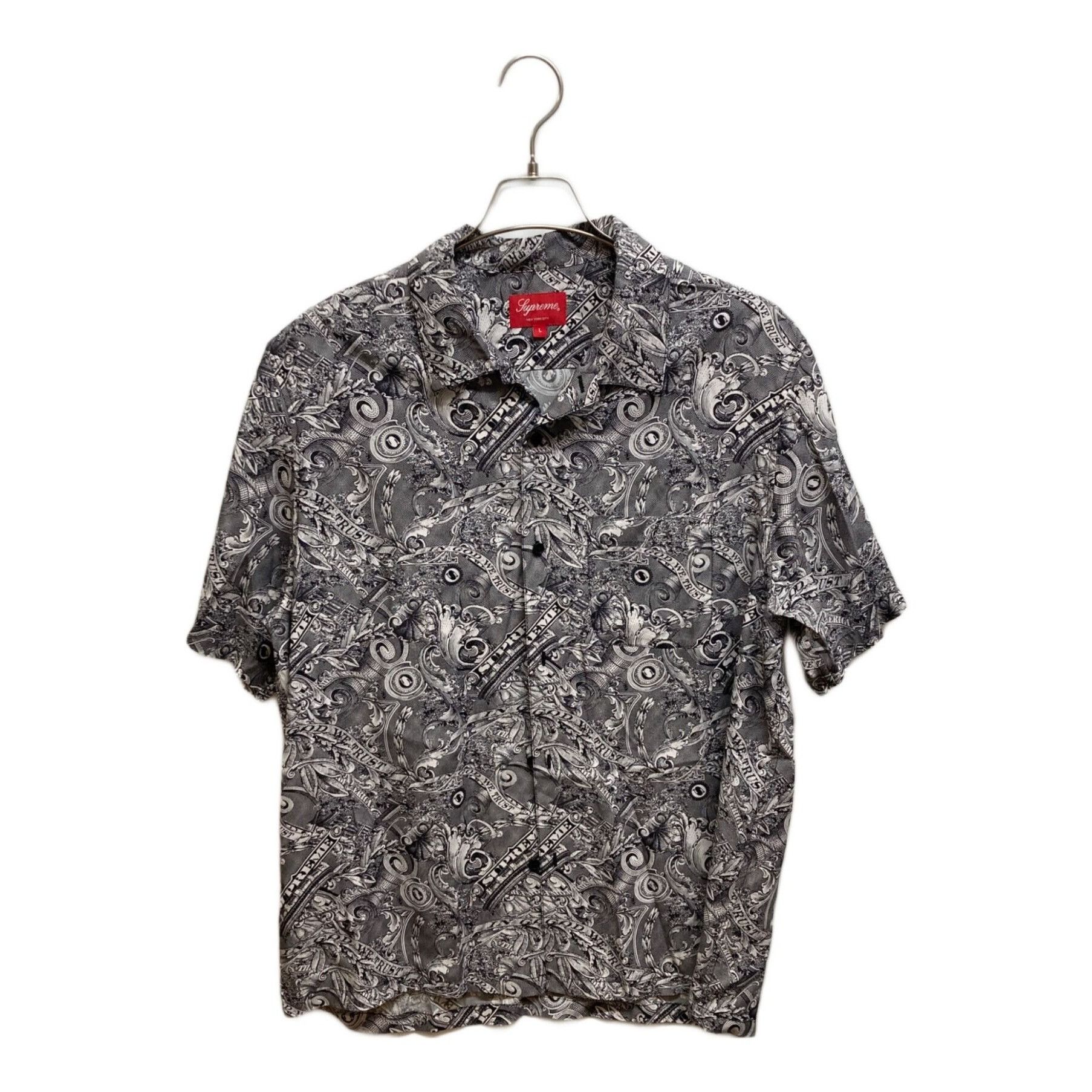 Supreme SUPREME Dollar Short Sleeve Shirt Rayon White Black Size L Size US L / EU 52-54 / 3 - 1 Thumbnail