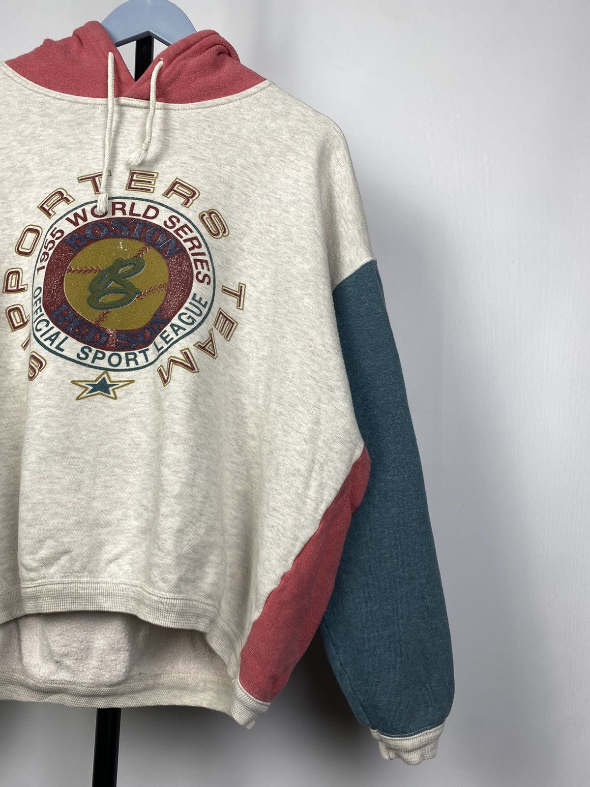 MLB × Vintage Vintage 80s World Series Boston Red Sox Crop Hoodie Size US S / EU 44-46 / 1 - 4 Thumbnail