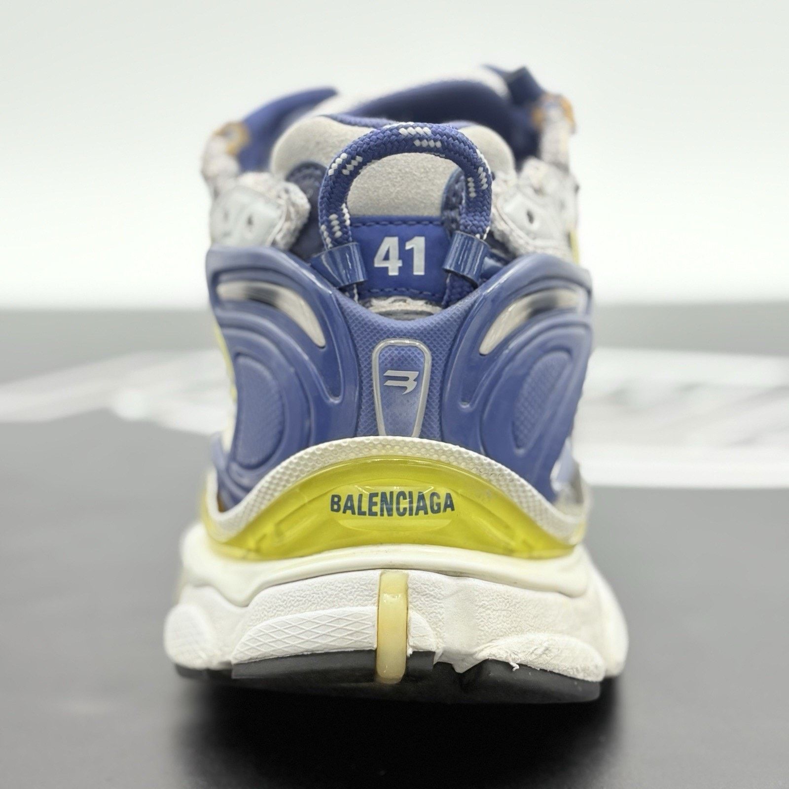 Balenciaga Balenciaga Runner ' White Blue Yellow ' | GOOD CONDITION! Size US 8 / EU 41 - 9 Thumbnail