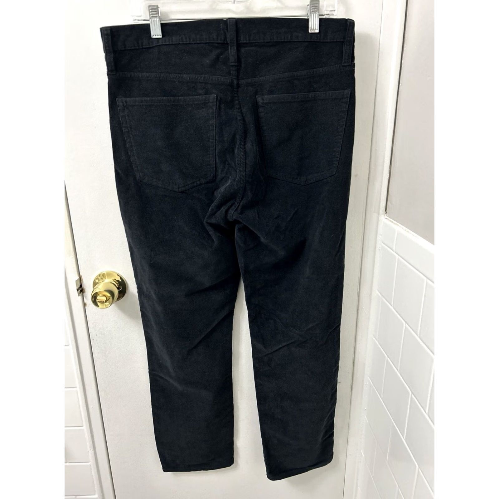 Vintage VINTAGE J Crew Slim Straight Corduroy Pants Womens 31x28 Black NWT 18 MSRP Size 24" / US 00 / IT 34 - 7 Thumbnail
