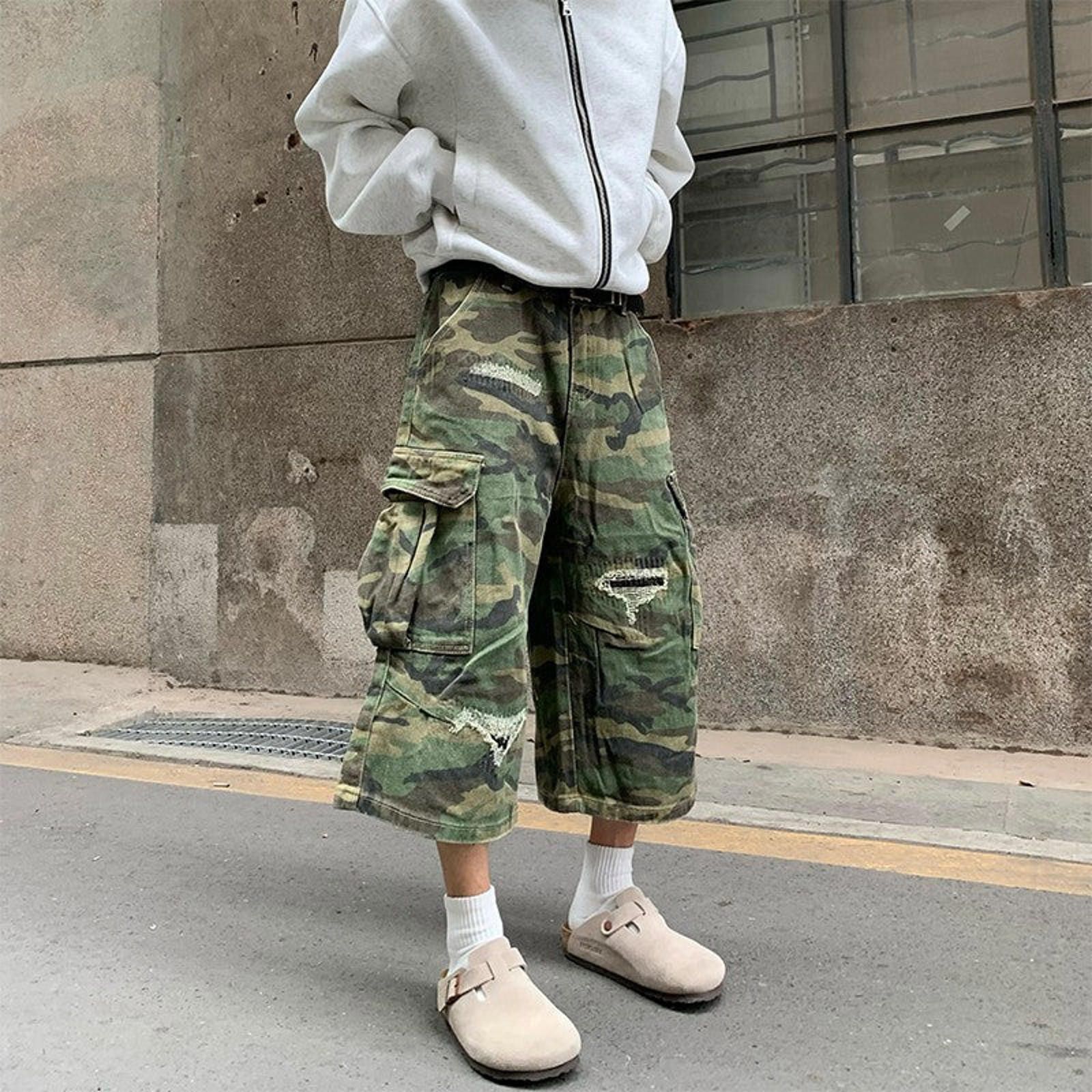 Other Camo Distressed Jorts, Baggy Shorts Size US 32 / EU 48 - 3 Thumbnail