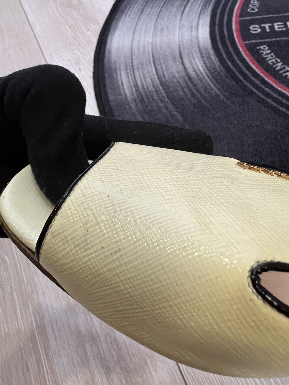 Miu Miu × Prada × Vintage Prada Logo Slides Size US 7.5 / IT 37.5 - 6 Thumbnail