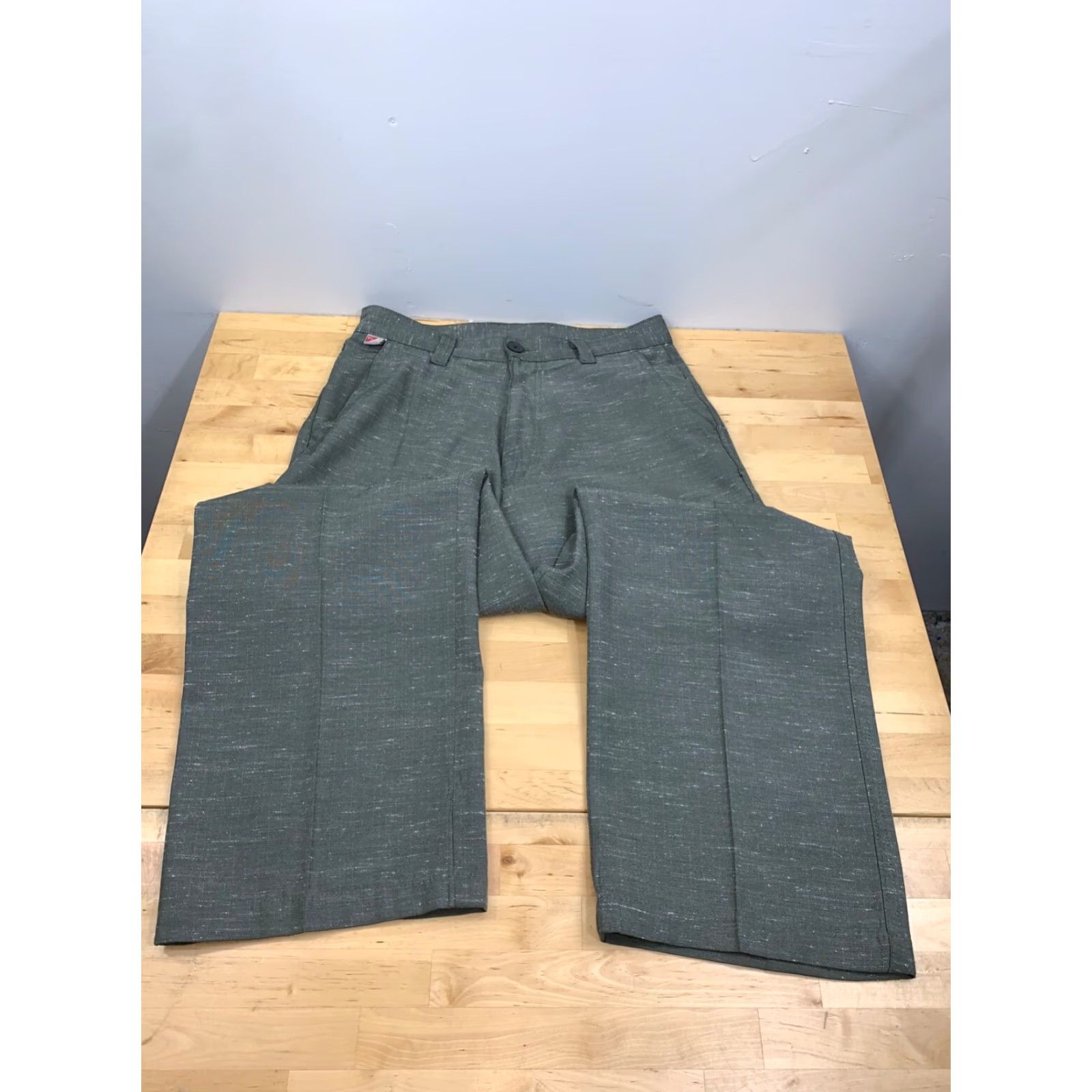 Vintage VINTAGE Kikwear Cargo Pants Pants 31x30 Olive Green 90s Grunge Hip Hop Mens Wide-Leg Baggy Y2K #8133 Size US 31 - 2 Thumbnail