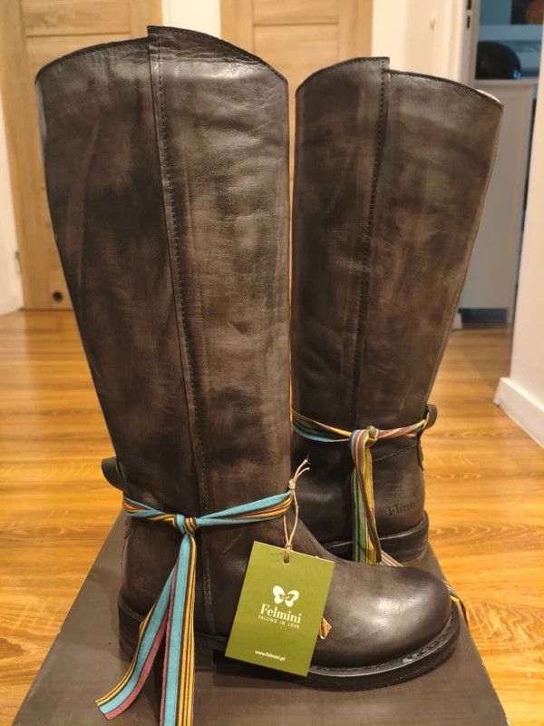Premium High Ankle Boots Felmini Cooper D180 Anilex Marmo