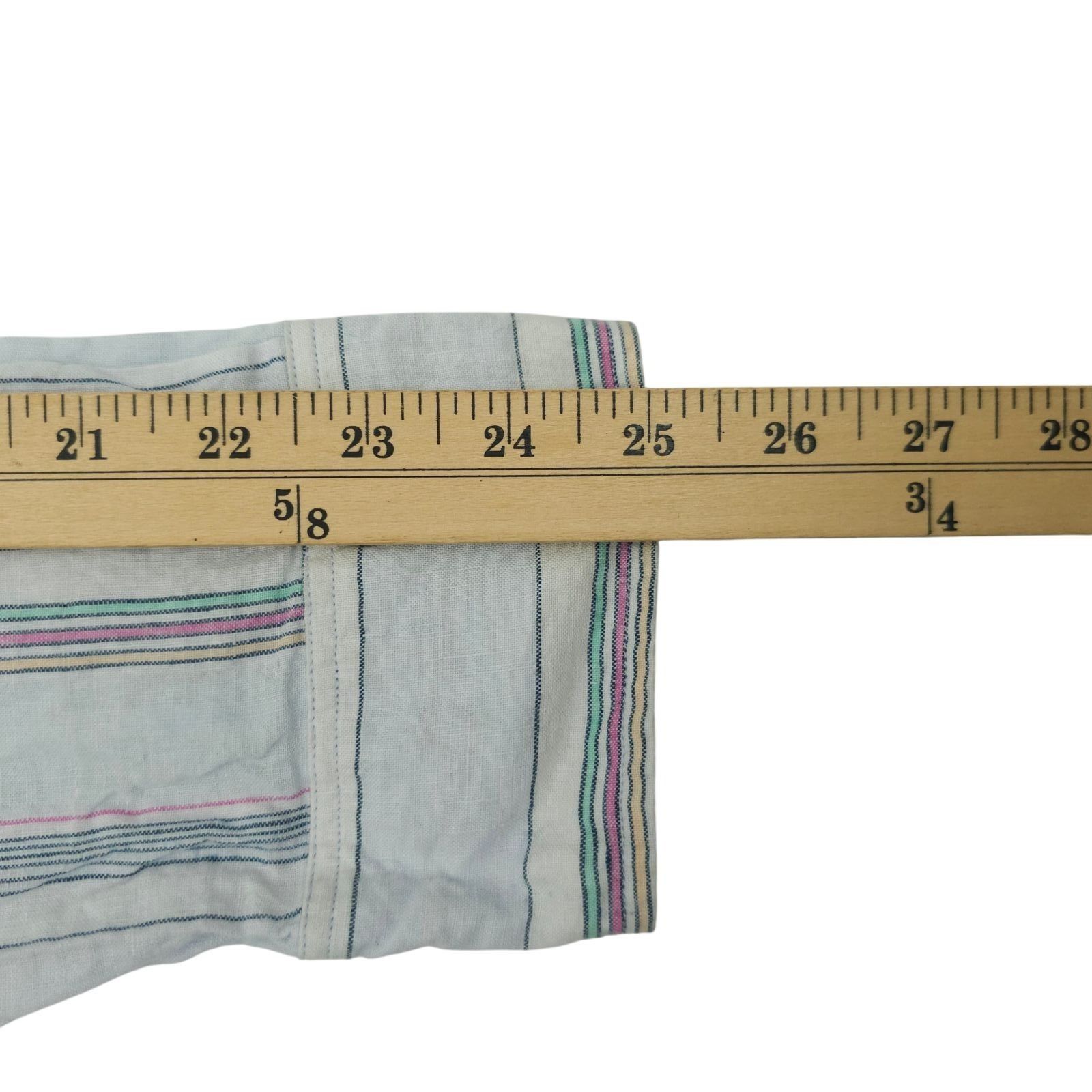 Tommy Bahama Tommy Bahama Shirt Mens L Blue Striped Linen Blend Long Slve Size US L / EU 52-54 / 3 - 18 Thumbnail